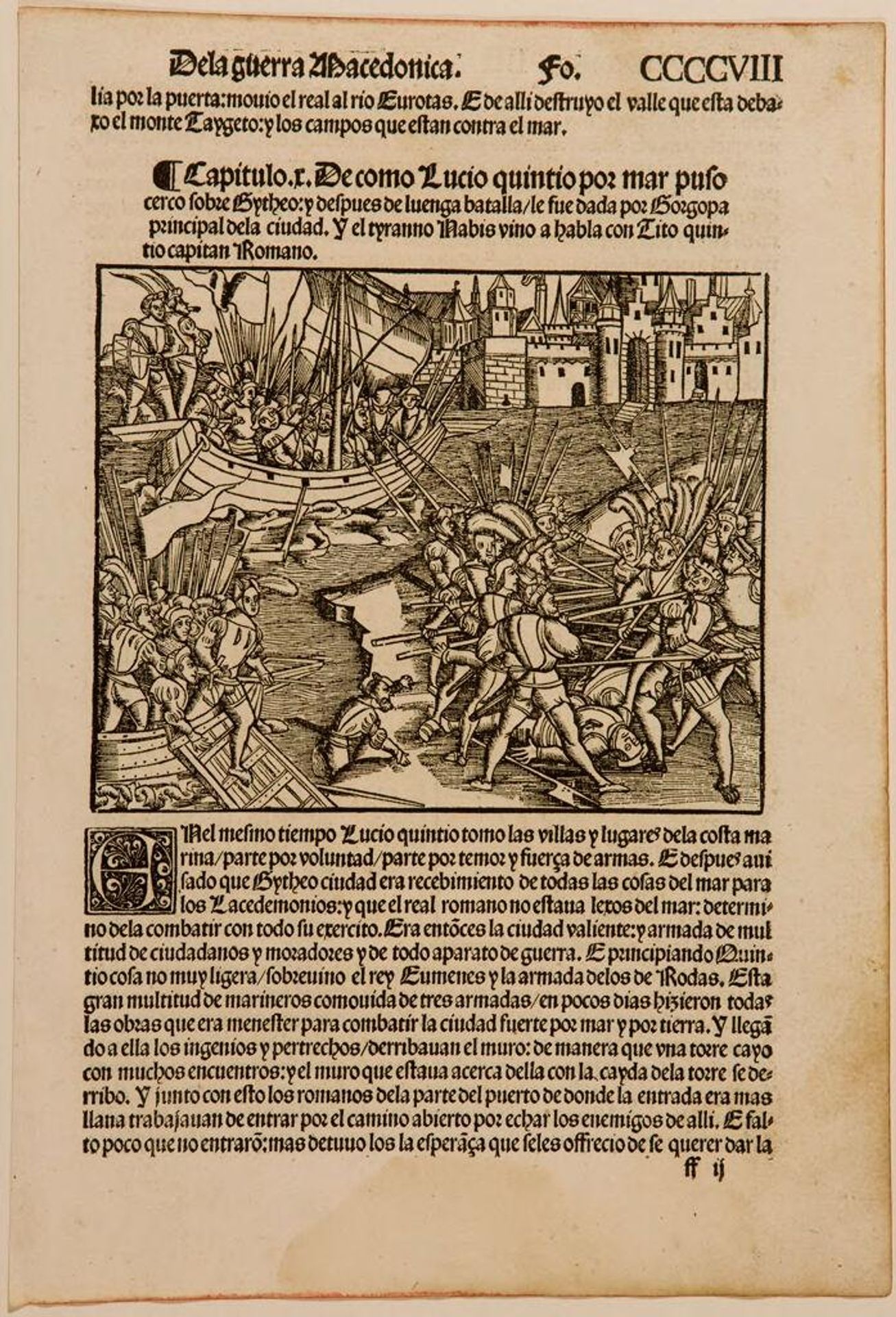 Illustration from Livy, The Fourteen Decades.  Saragossa, Coci, 1520 by Anonymous