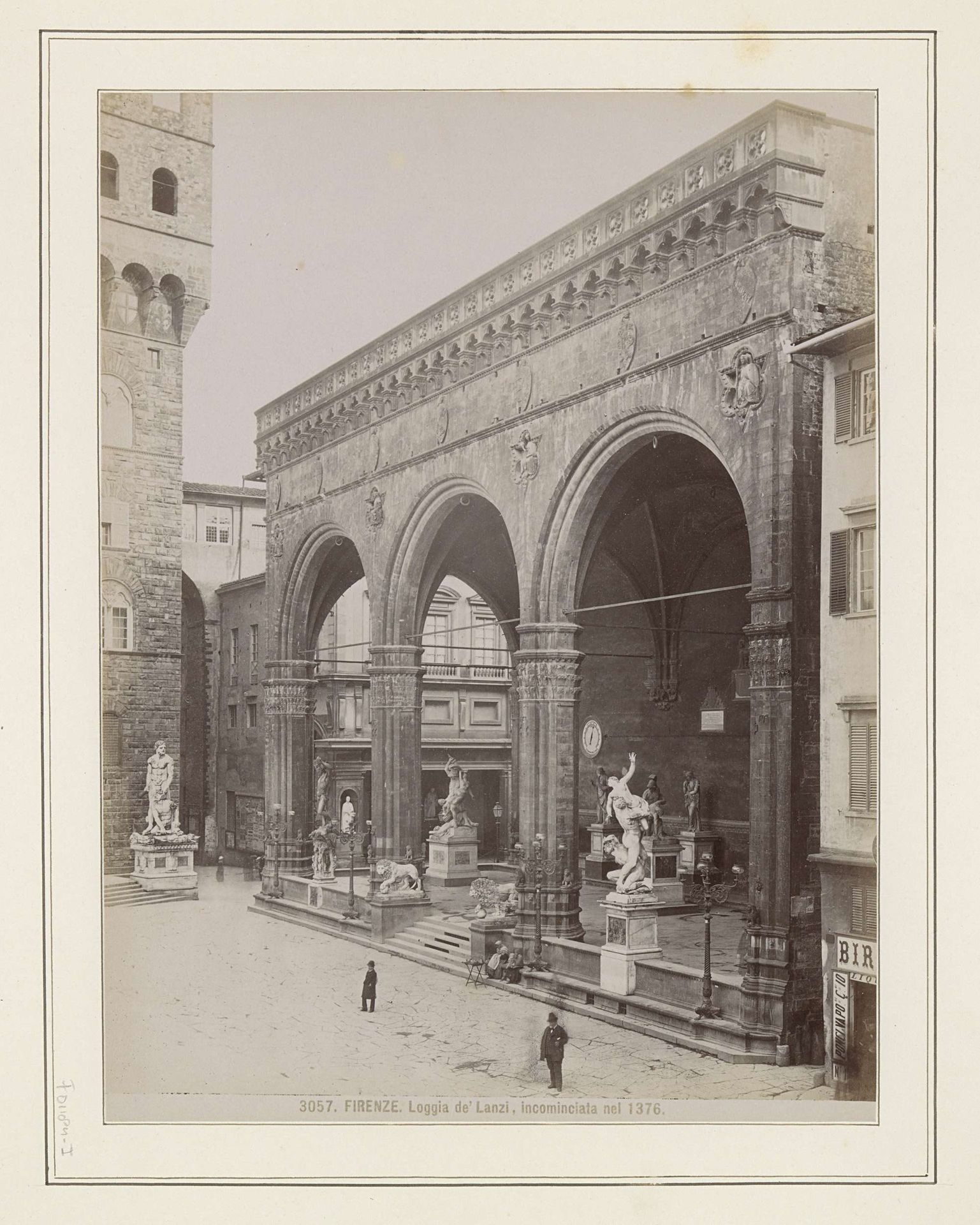 Loggia dei Lanzi in Florence by Edizione Brogi