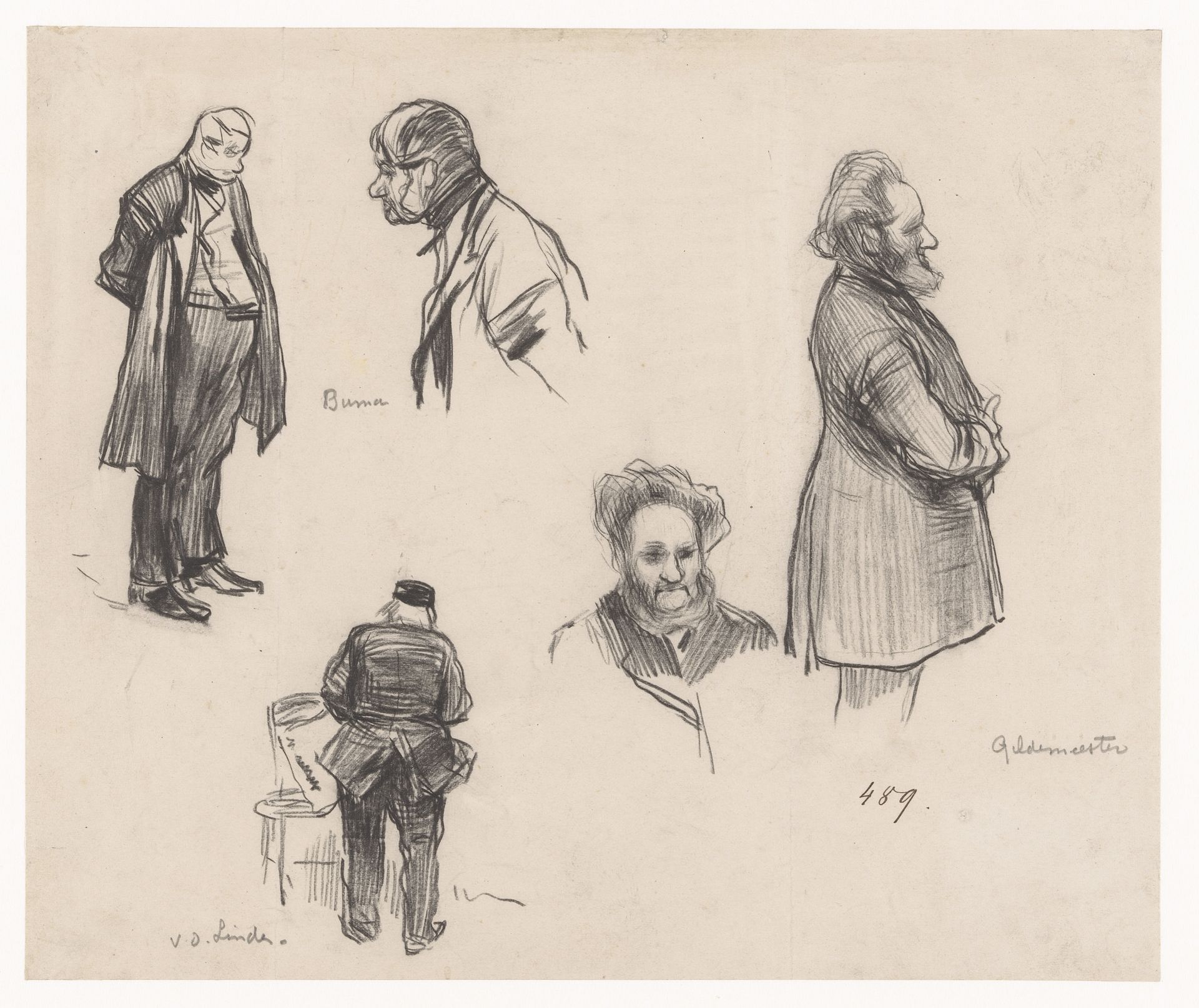 De Tweede Kamerleden A. Buma, G.M. van der Linden en A. Gildemeester by Pieter de Josselin de Jong