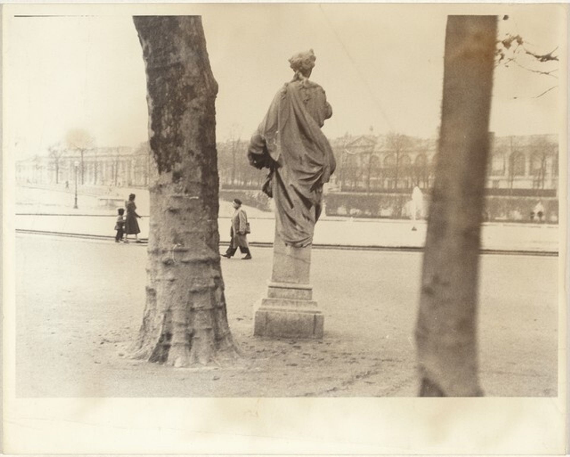 Sculpture in park, Paris by Robert Frank