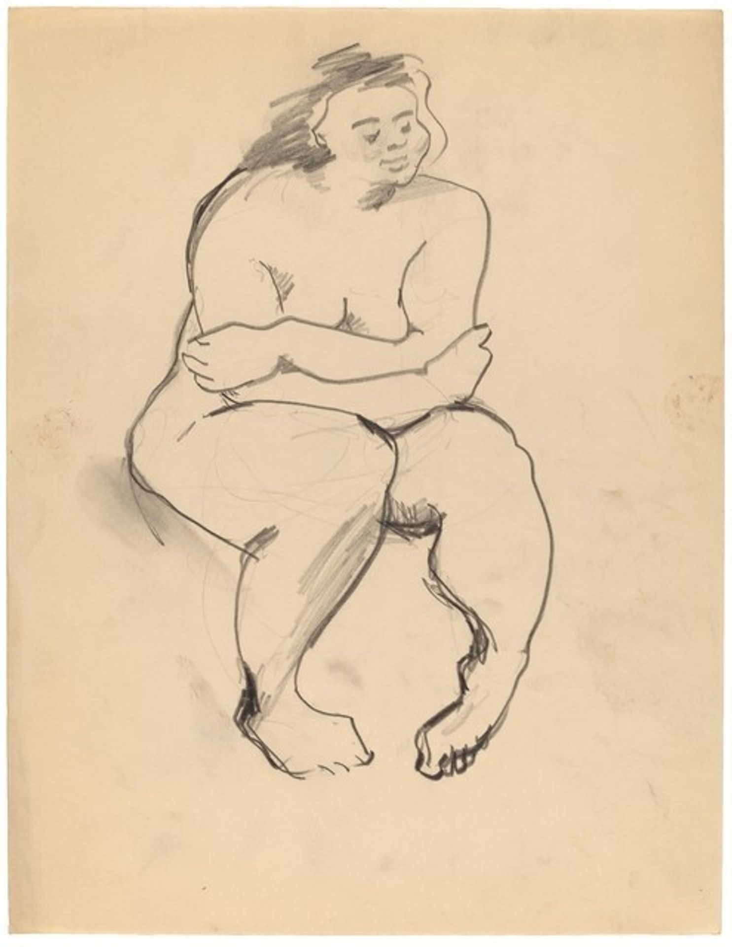 Seated Nude, Arms Crossed, Feet Turned In by Mark Rothko