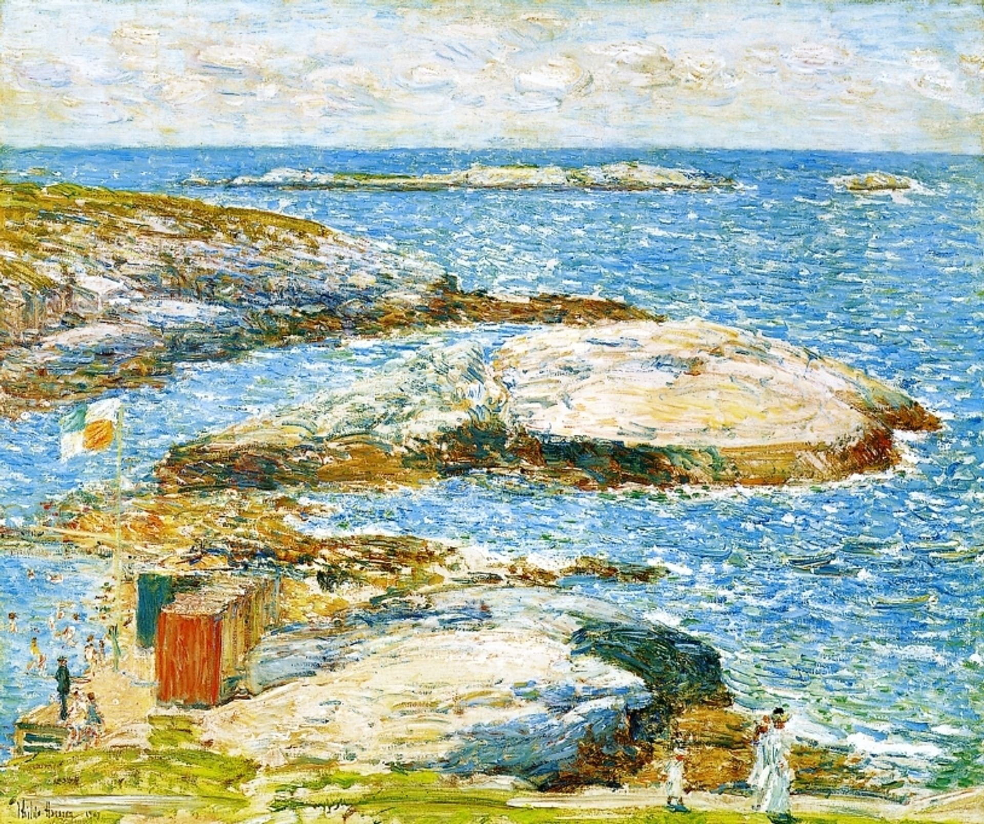 Bathing Pool, Appledore by Childe Hassam