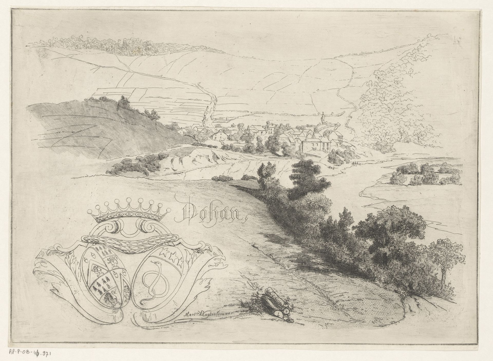 Gezicht op Dohan by Martinus Antonius Kuytenbrouwer jr.