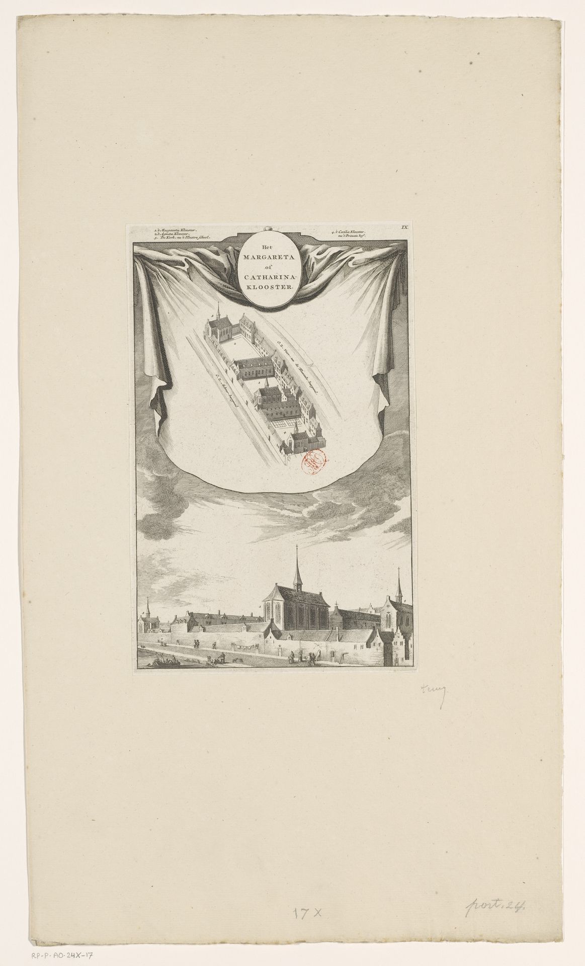 Het Sint-Catharinaklooster te Amsterdam, ca. 1544 by Anonymous