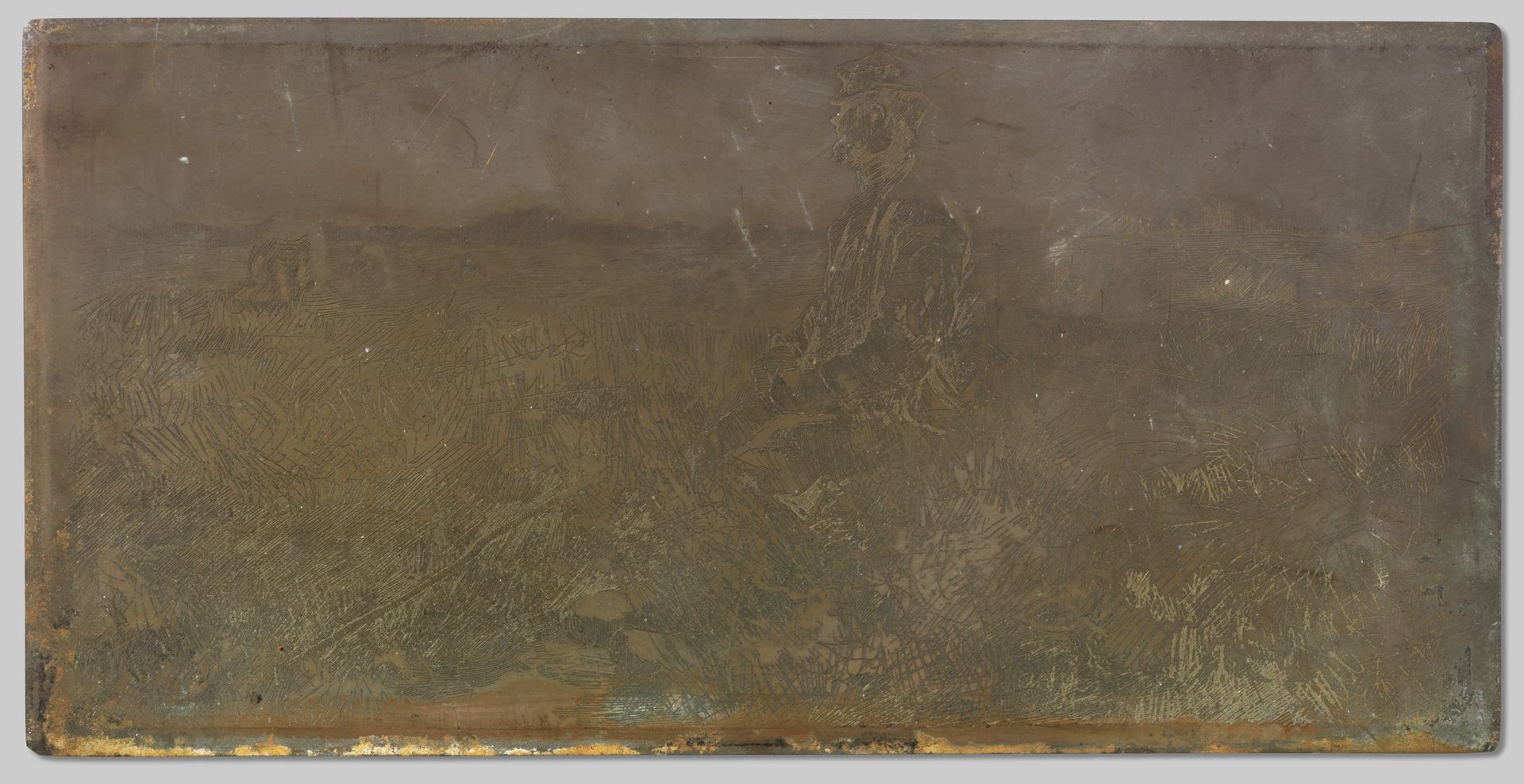 Zittende schaapherder by Willem Witsen