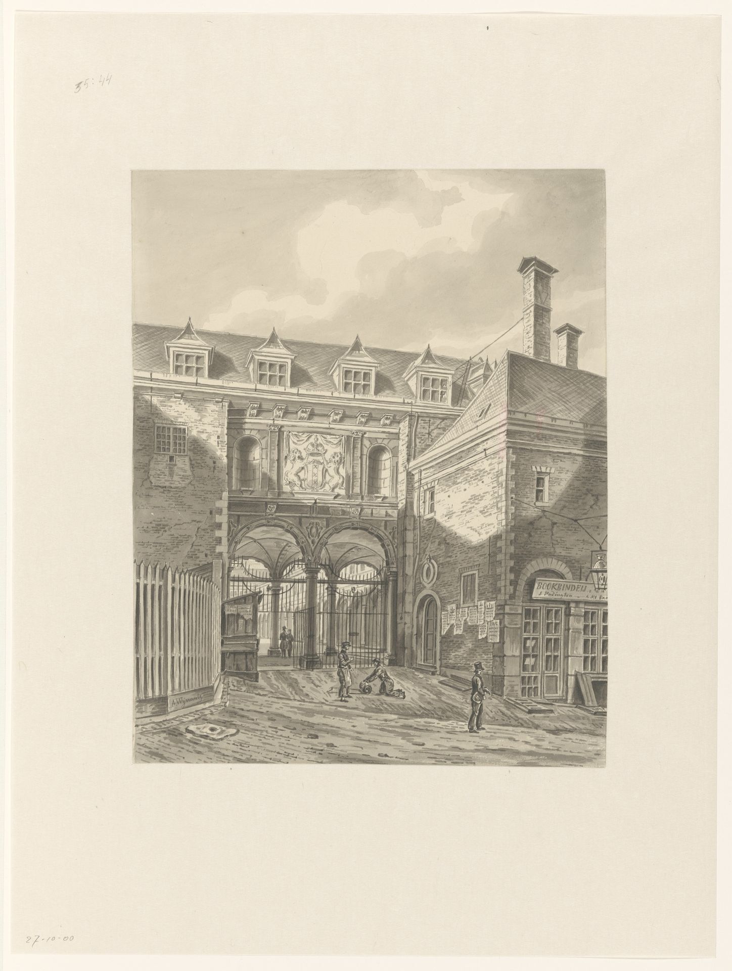 De Beurs te Amsterdam by Augustus Wijnantz