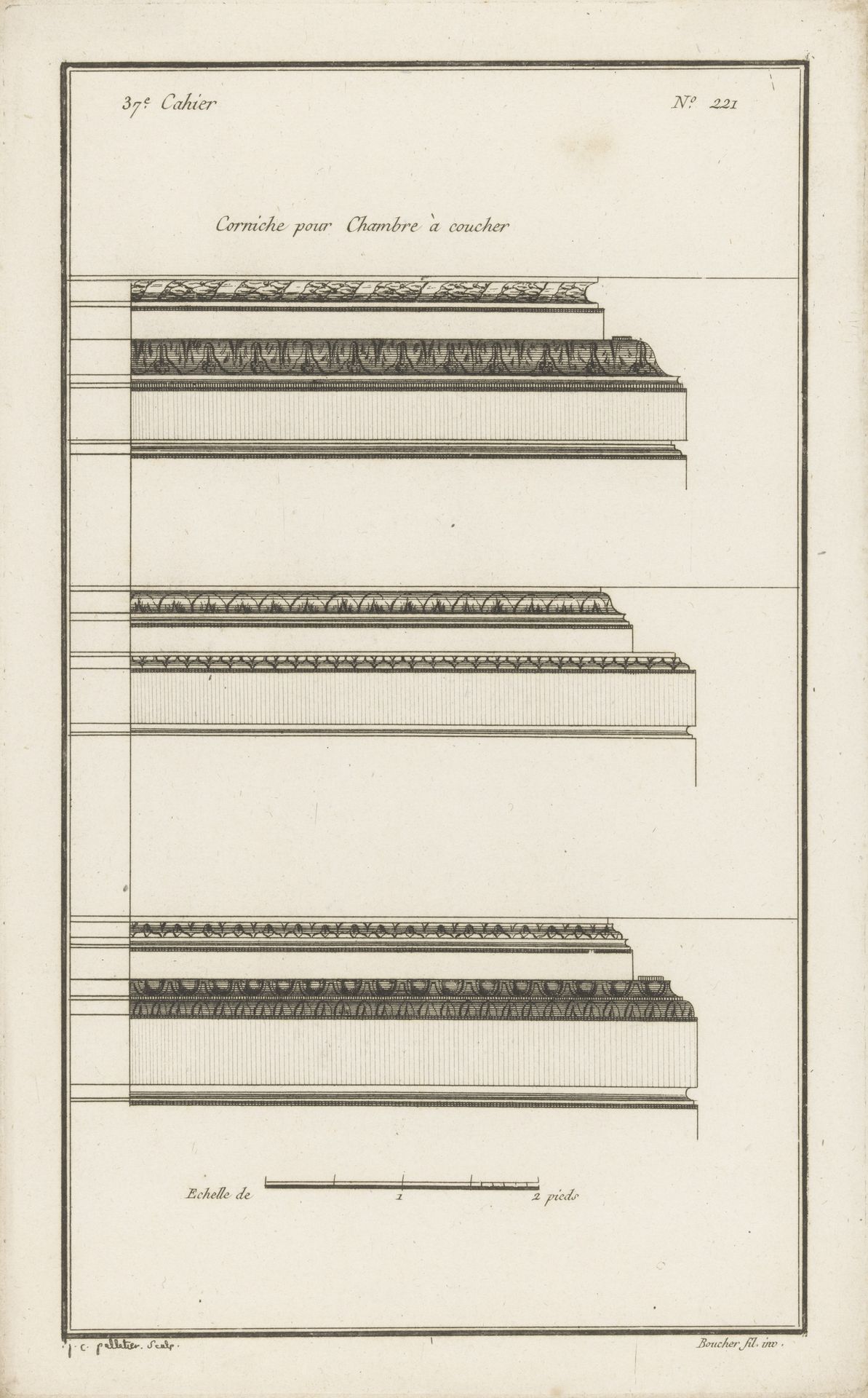Drie kroonlijsten by Jean Pelletier