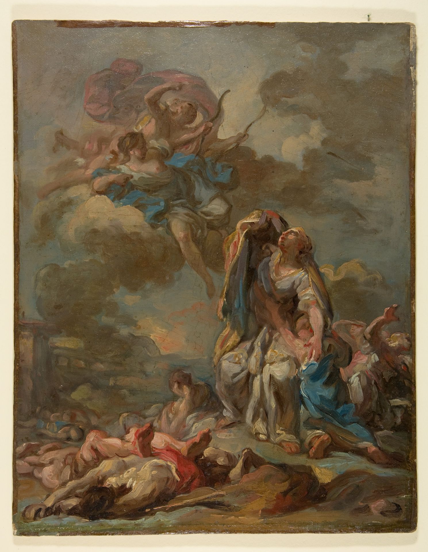 The Punishment of the Arrogant Niobe by Diana and Apollo by Pierre Charles Jombert