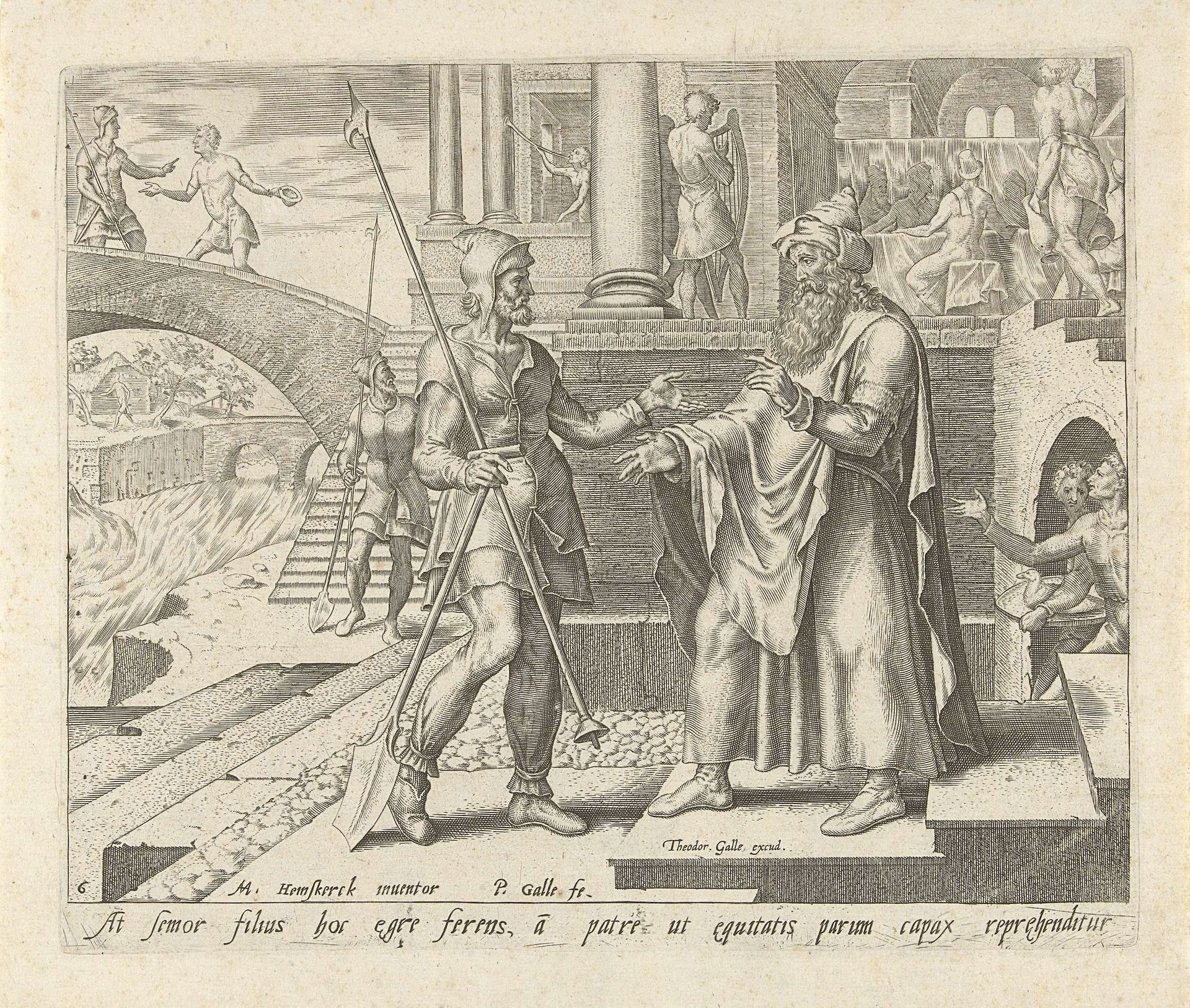 De oudste broer van de verloren zoon is woedend by Philips Galle