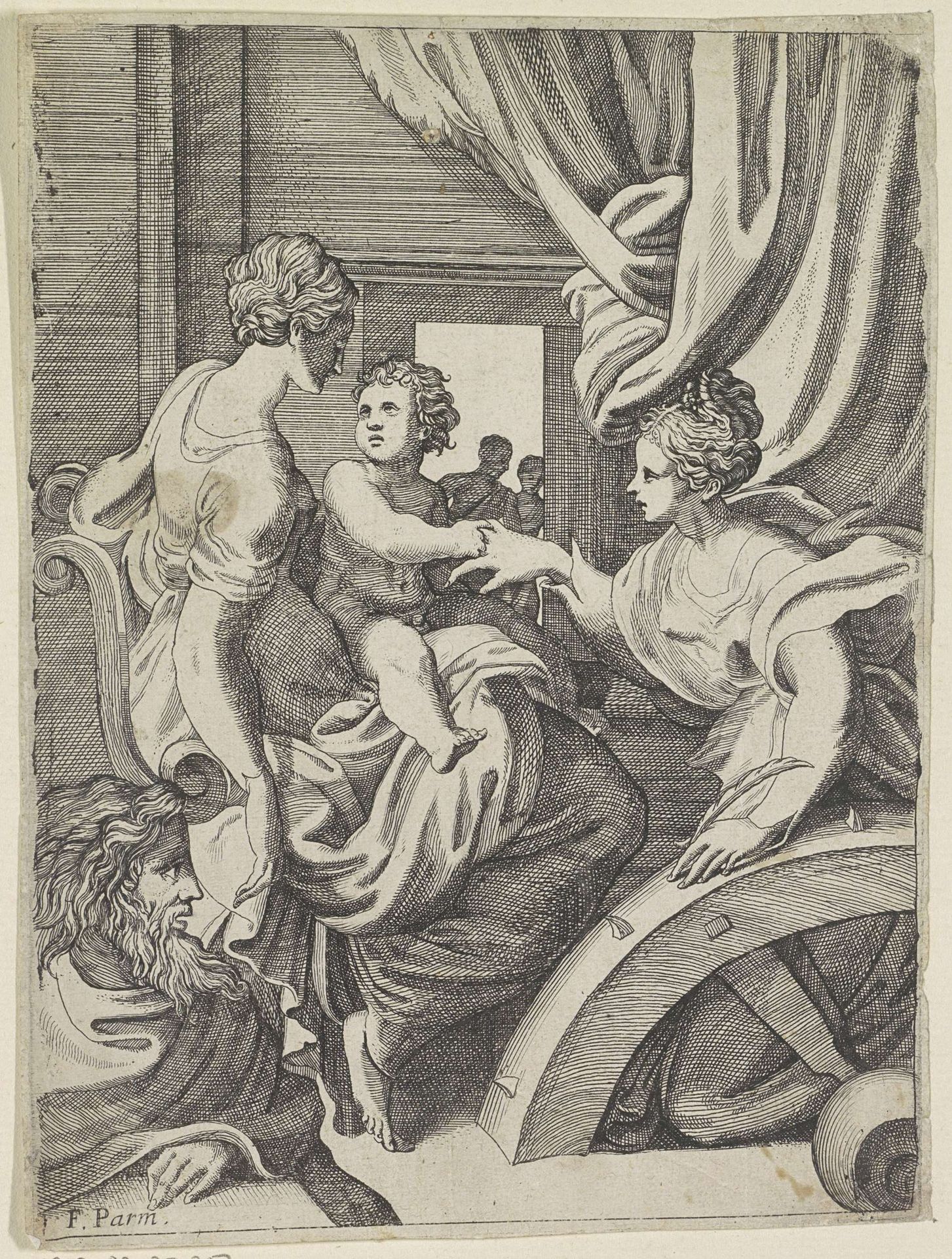 Mystieke huwelijk van de heilige Catharina by Anonymous