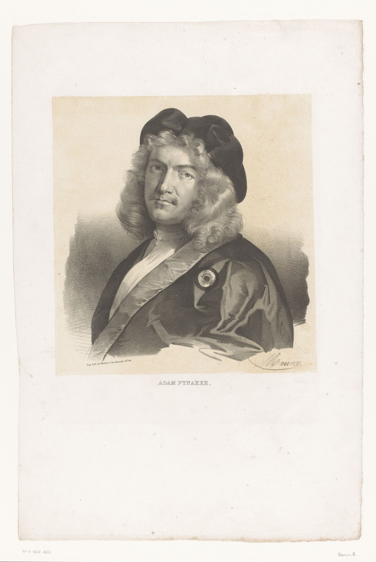 Portret van Adam Pijnacker by Nicolas Maurin