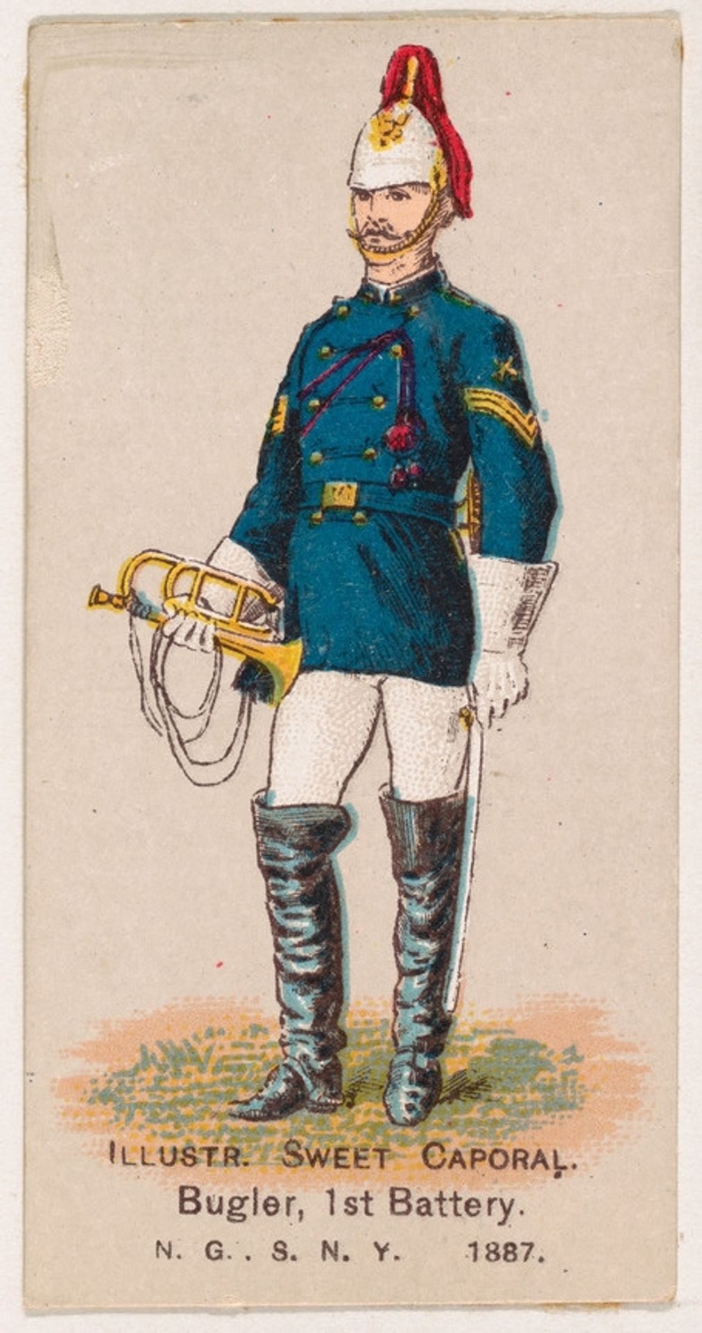 Bugler, 1st Battery, National Guard of the State of New York, from the Military Series (N224) issued by Kinney Tobacco Company to promote Sweet Caporal Cigarettes by Kinney Brothers Tobacco Company
