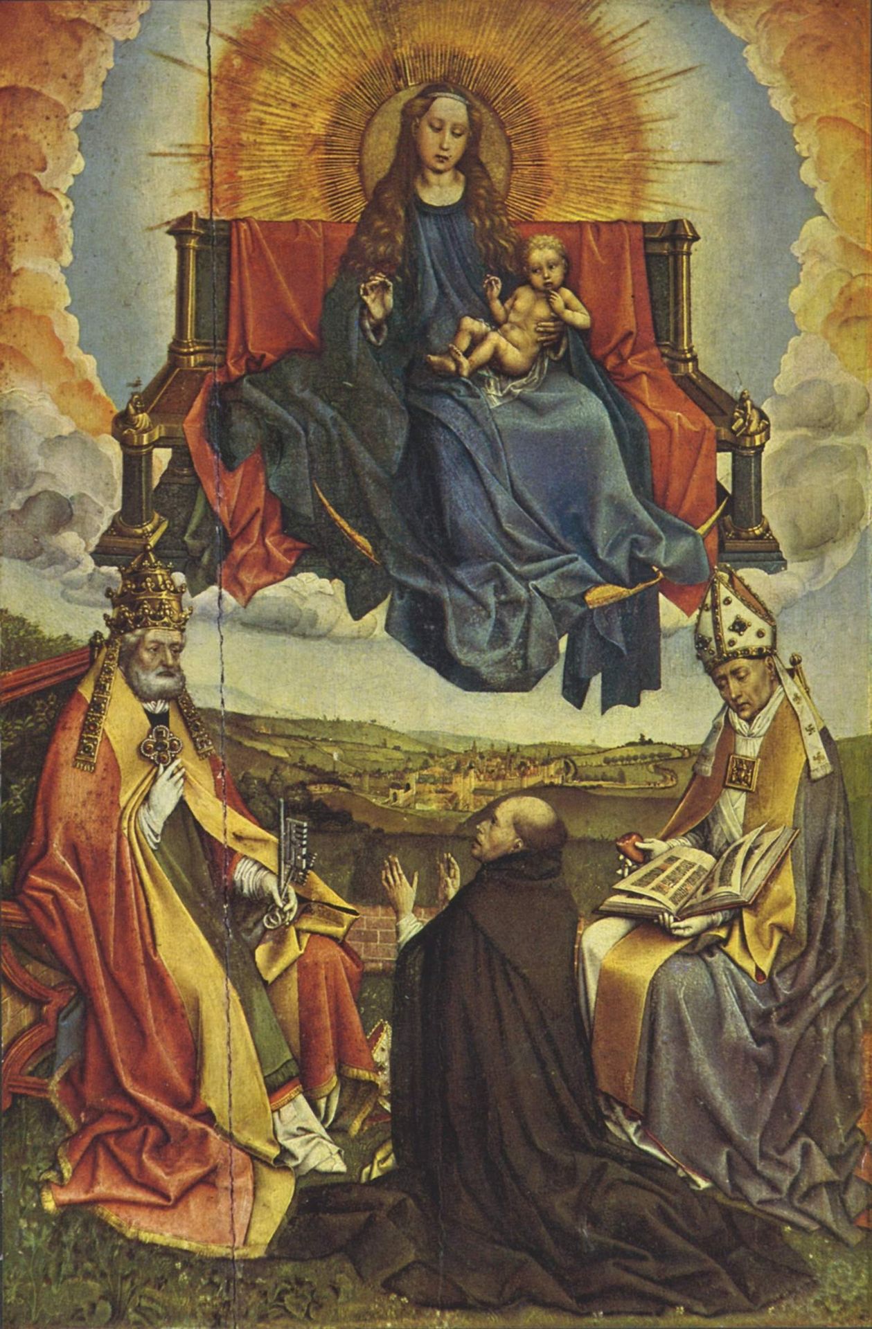 Holy Virgin in Glory by Robert Campin