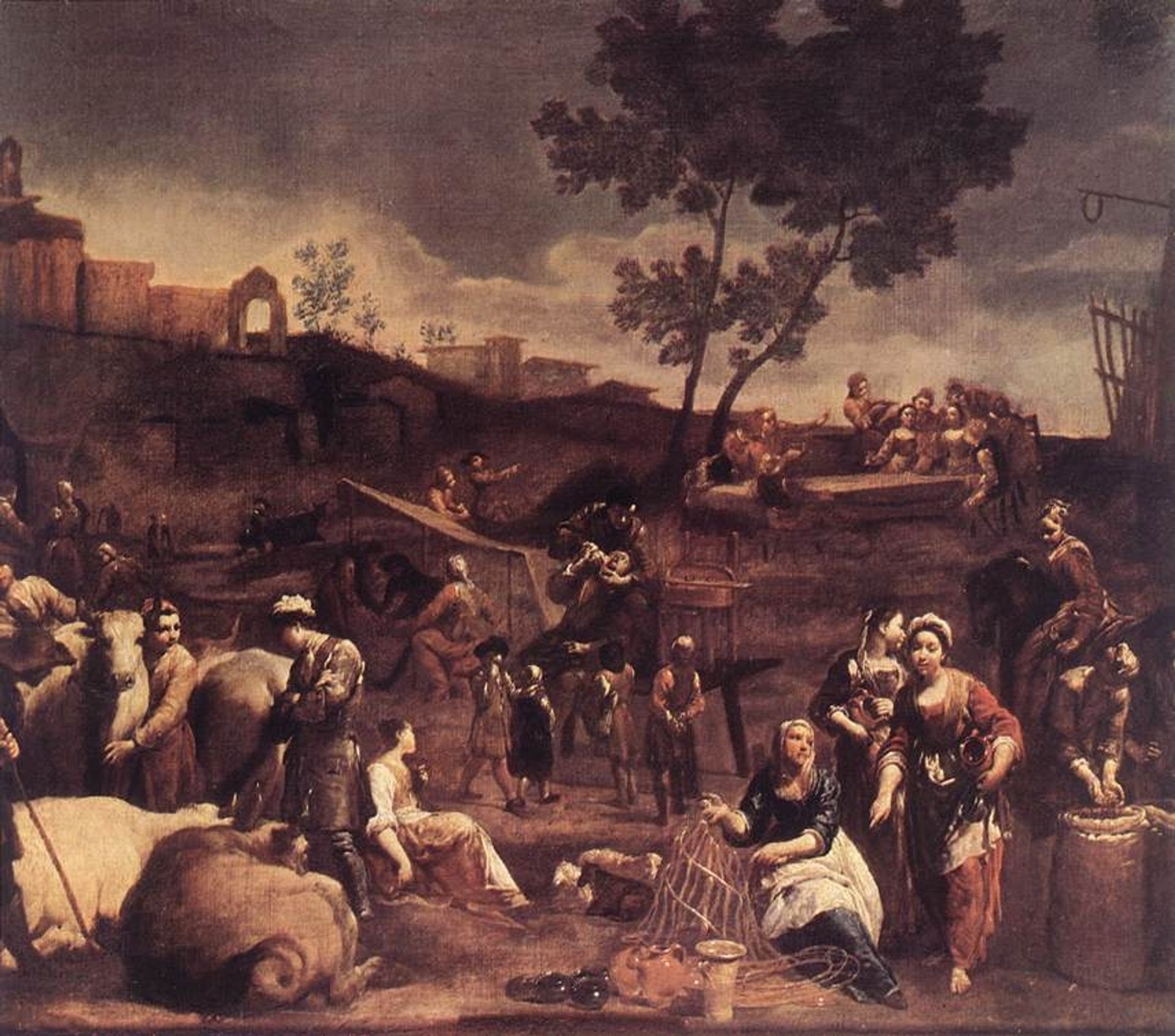Village Fair by Giuseppe Maria Crespi