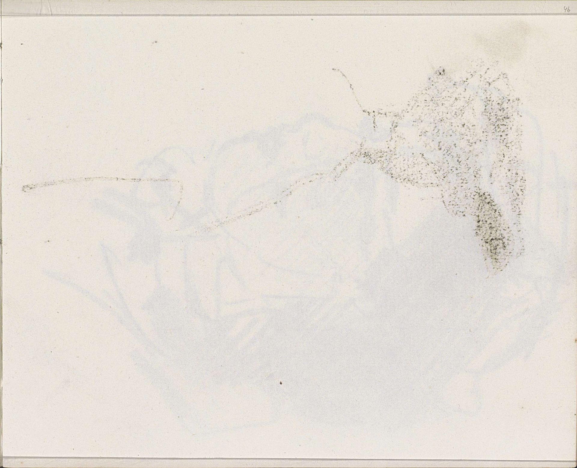 Abklatsch van de krijttekening op pagina 45 by Isaac Israels