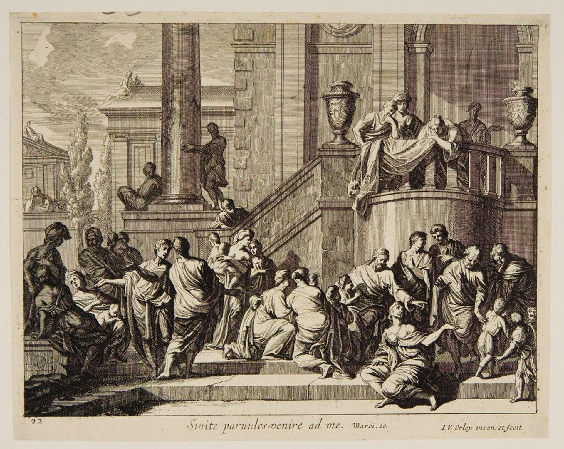Christ Blessing Little Children by Jan van Orley