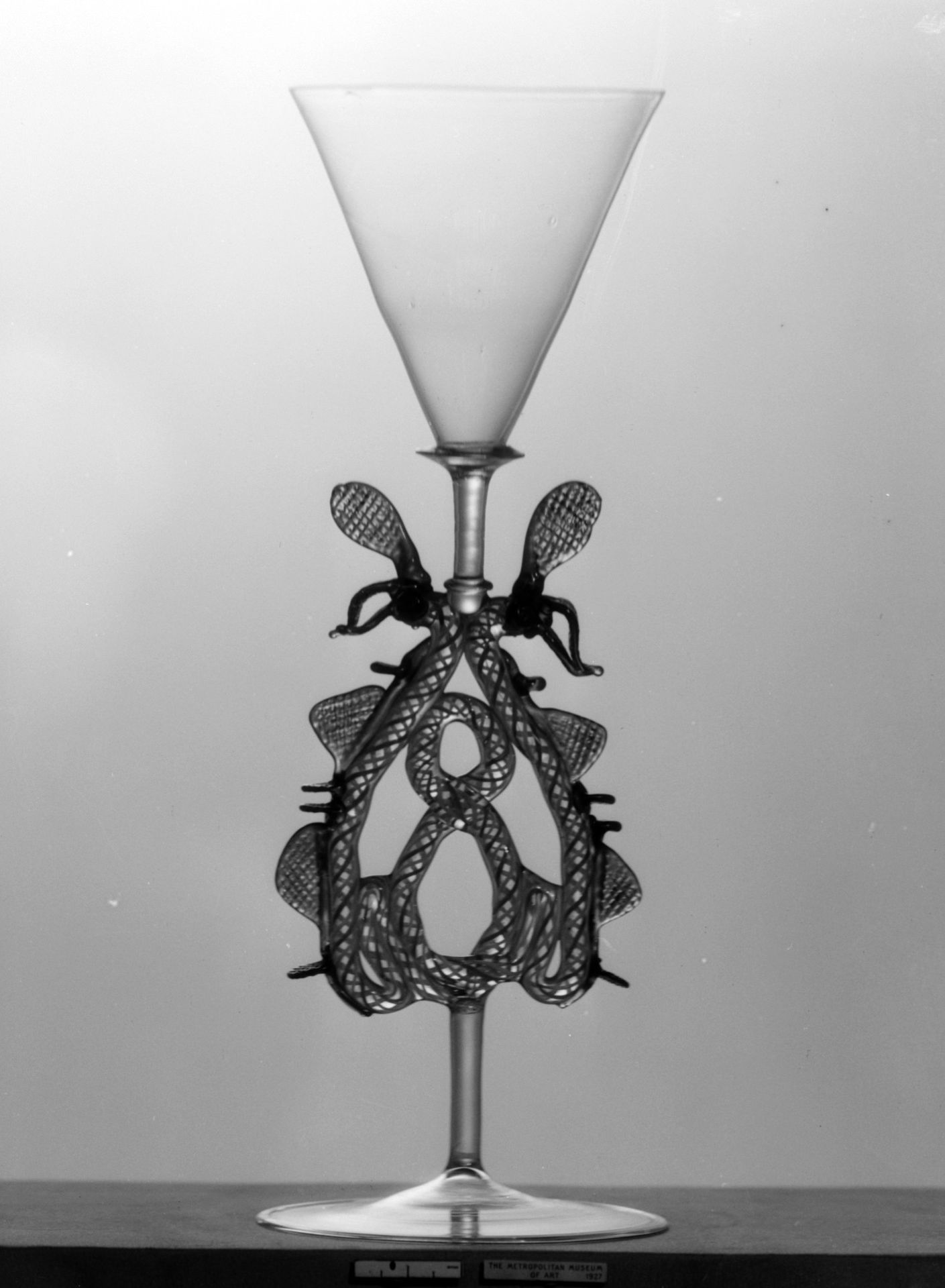Standing cup (Flügelglas) by Carl Heinrich Florenz Müller