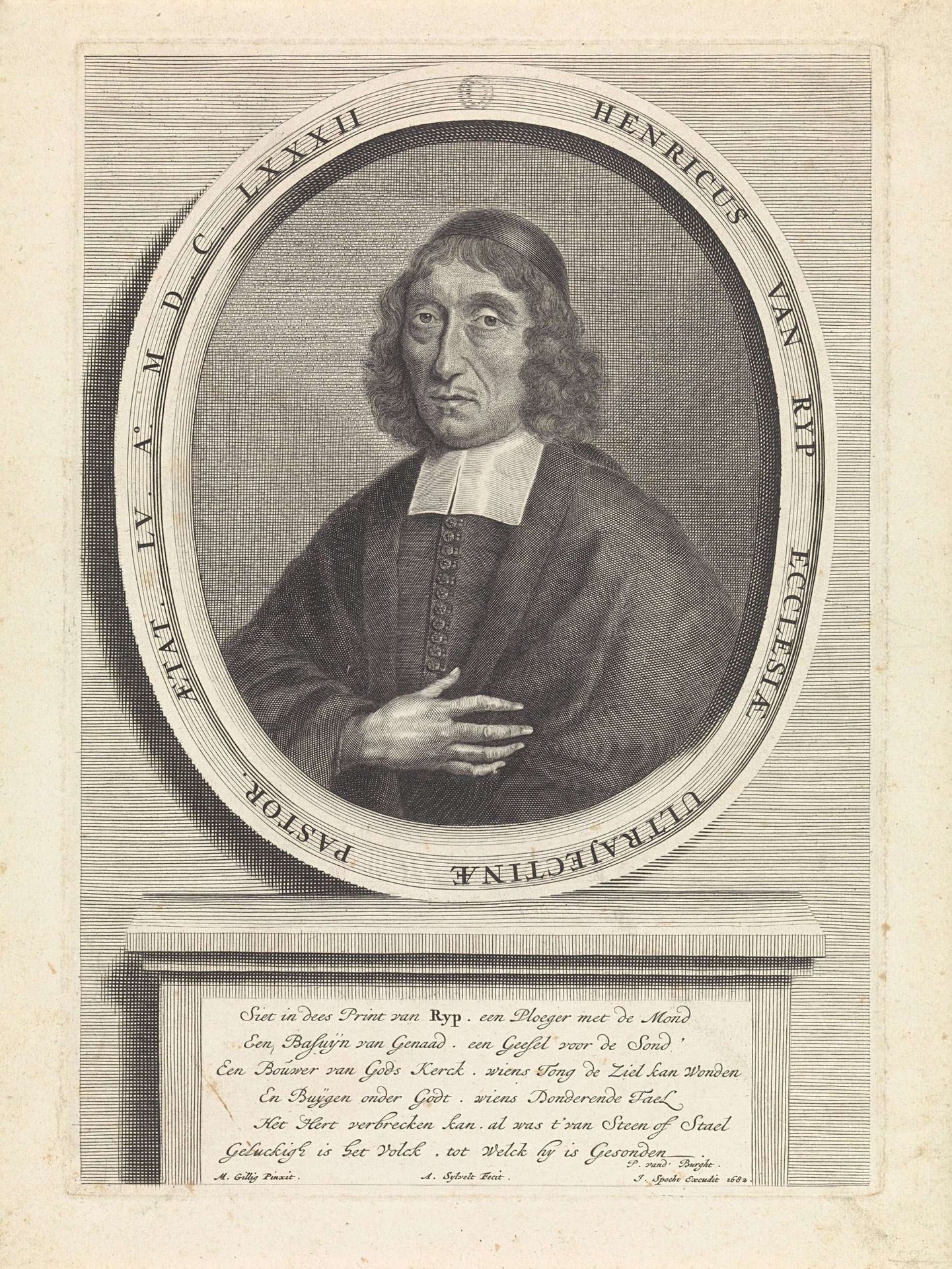Portret van Henricus van Rijp by Anthony van Zijlvelt