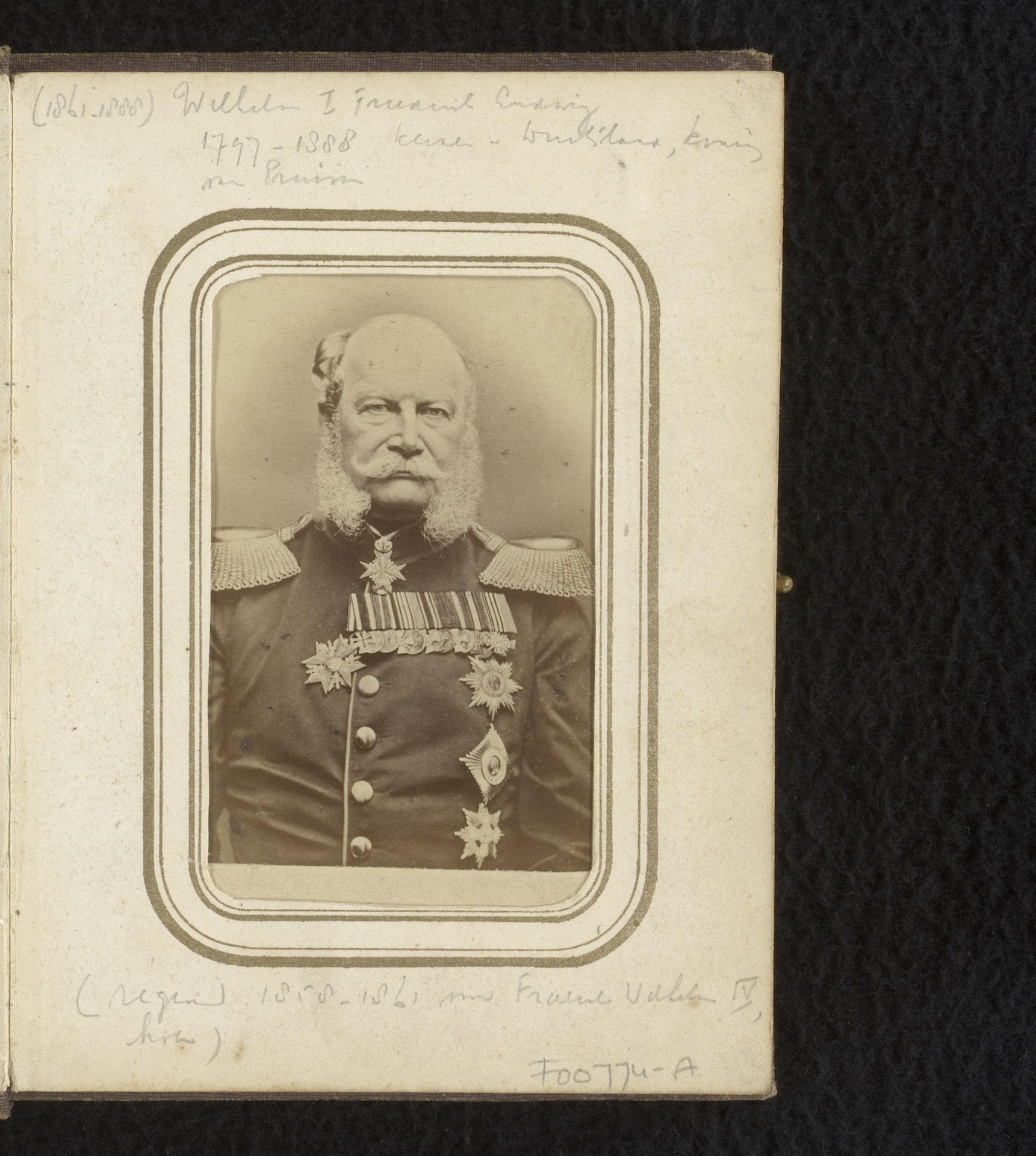 Portret van Wilhelm I van Duitsland by Pflaum & Co.