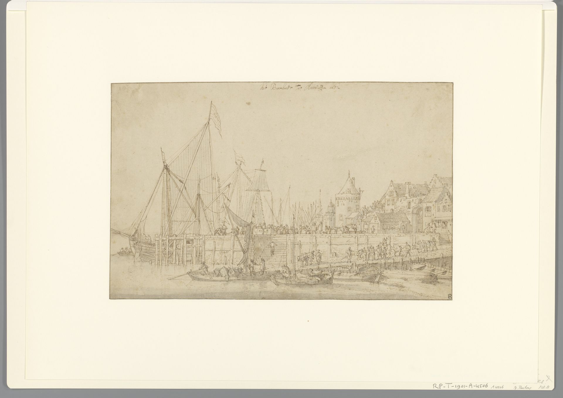 Pier te Antwerpen by Bonaventura Peeters I