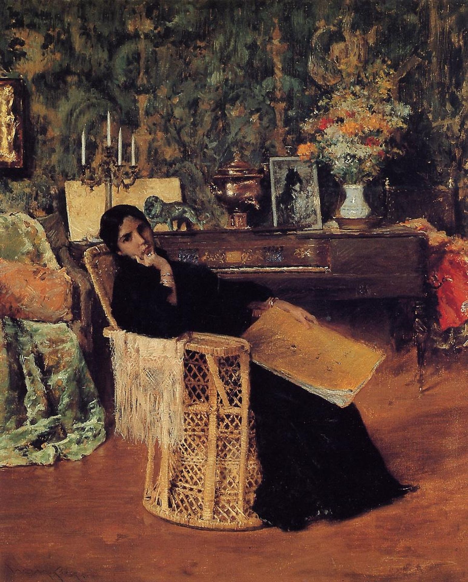 In the Studio by William Merritt Chase