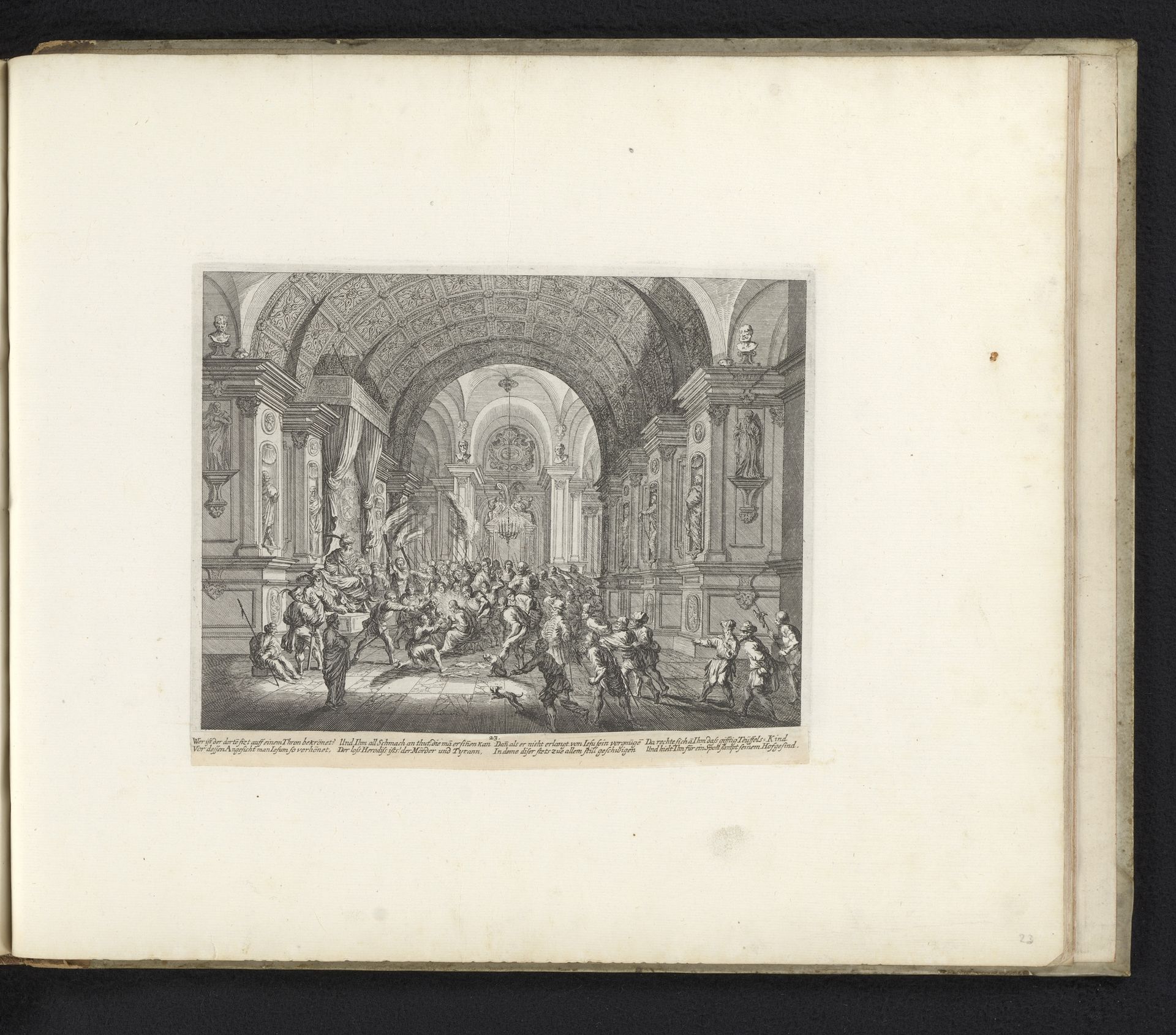Christus voor Herodes by Melchior Küsel