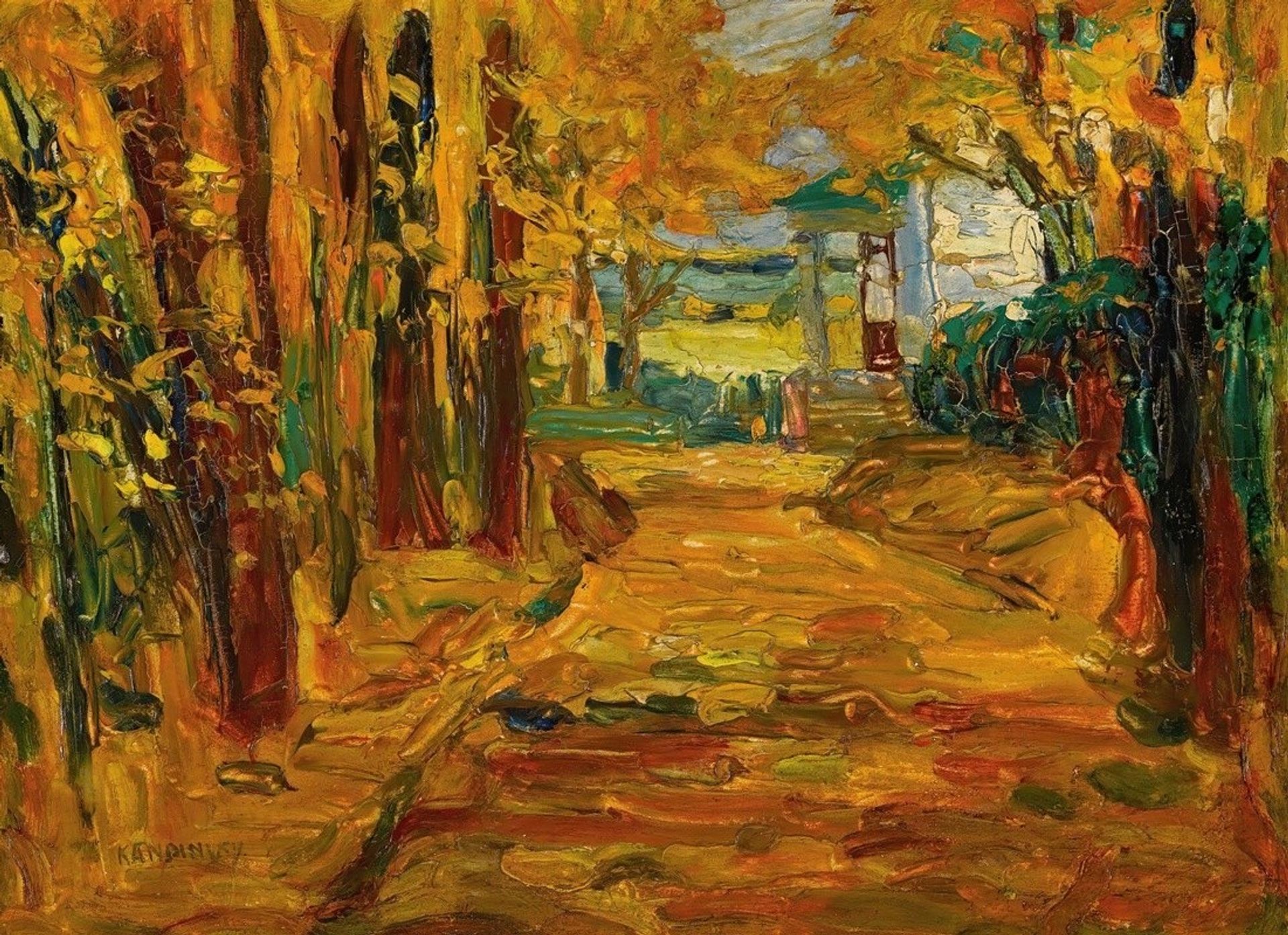 Park Von St. Cloud – Herbst I by Wassily Kandinsky