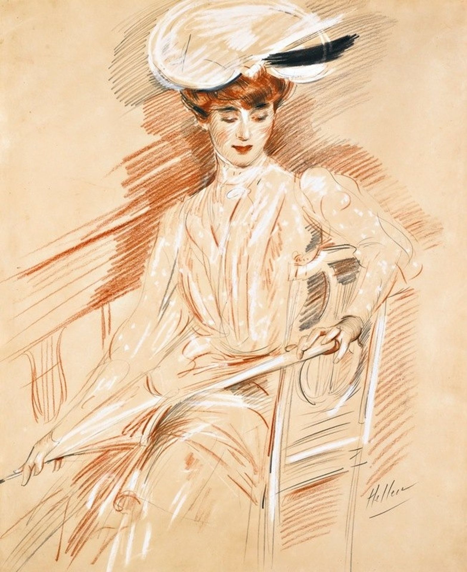 Le Parasol by Paul César Helleu