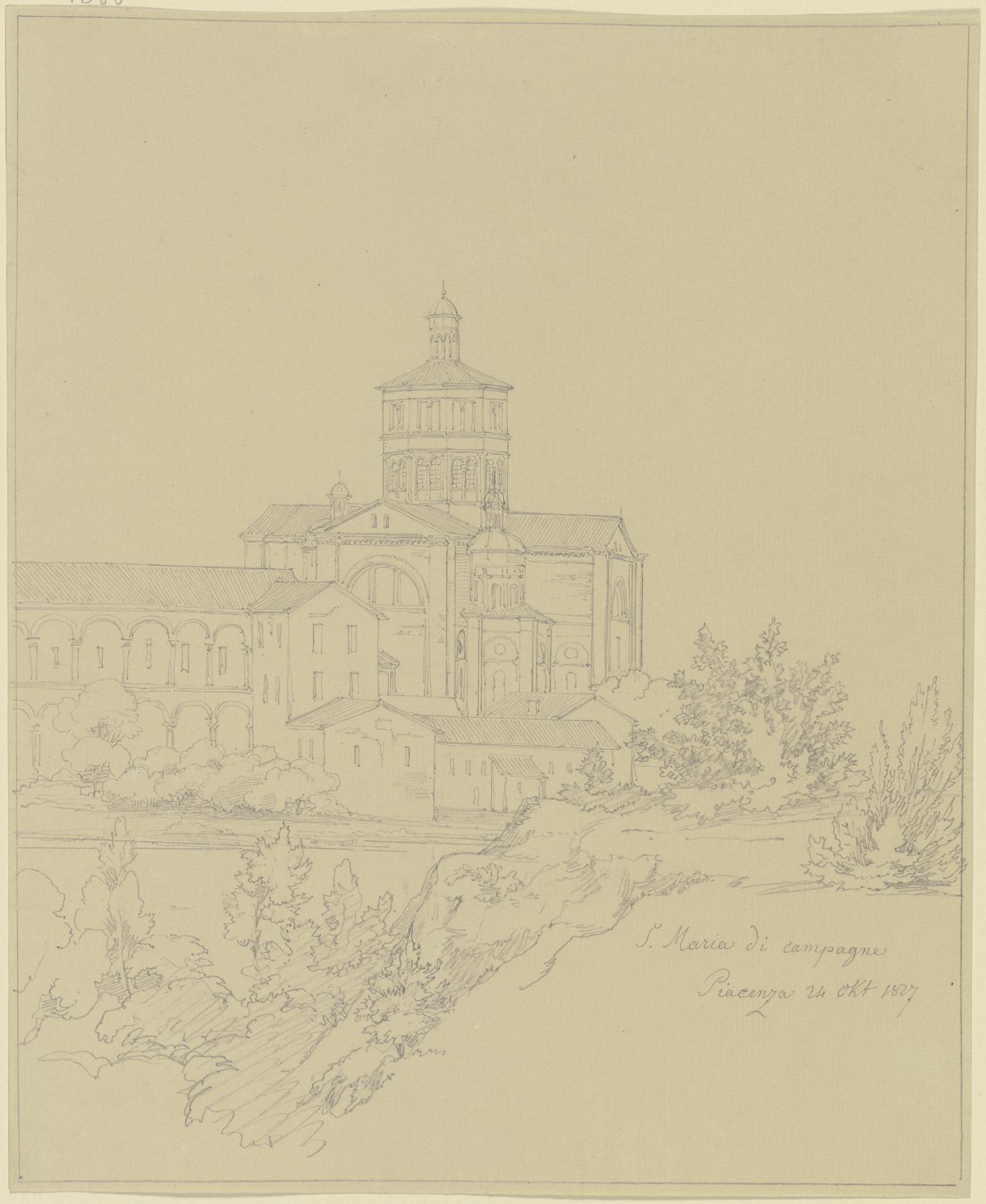 Santa Maria di Campagna in Piacenza by Friedrich Maximilian Hessemer