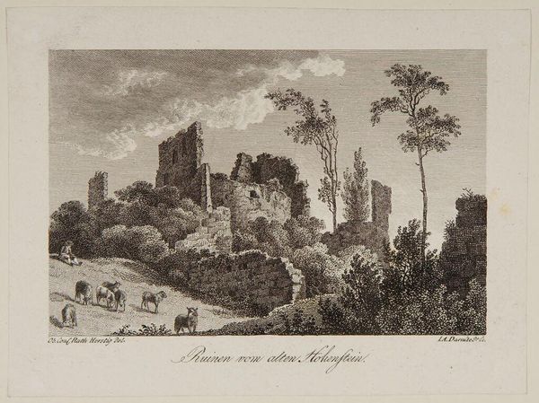 Castle Ruins on a Hill