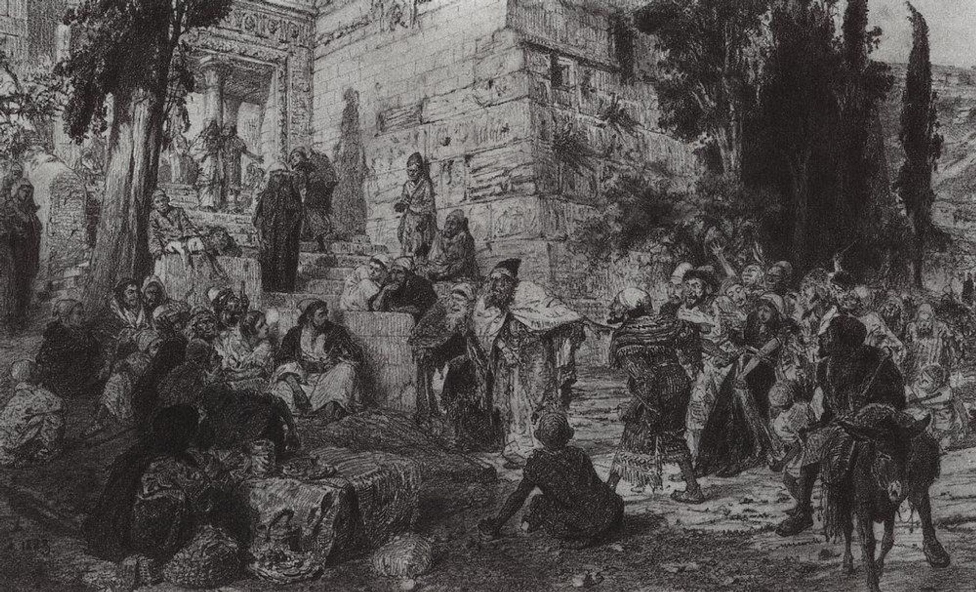 Christ and the Sinner by Vasily Polenov
