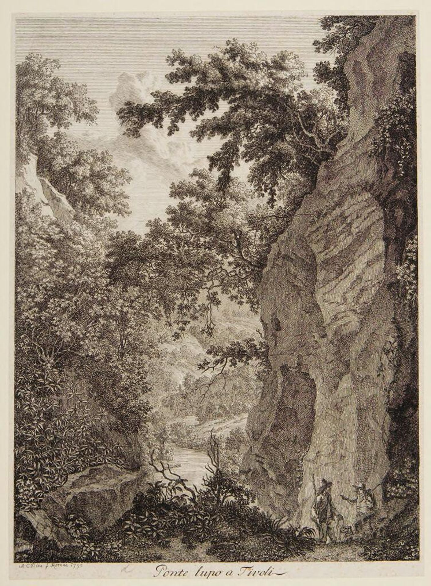 Ponte Lupo, Tivoli by Albert Christoph Dies
