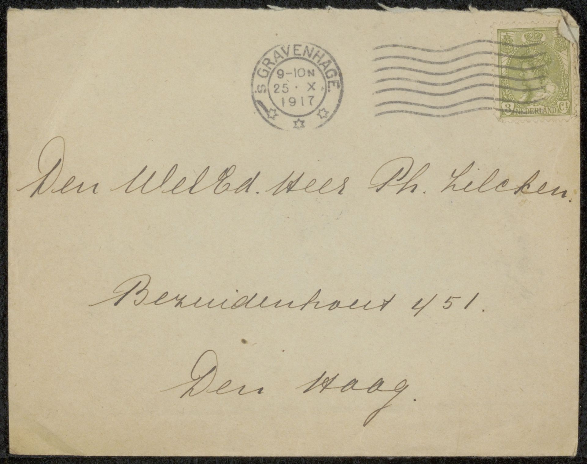 Envelop aan Philip Zilcken by Jo Geul