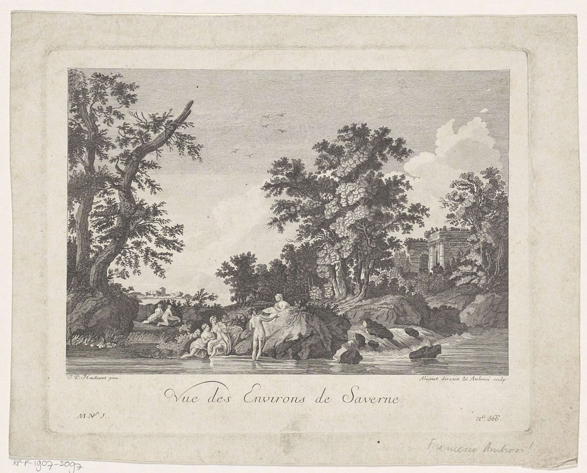 Landschap rond Saverne by Francesco Ambrosi