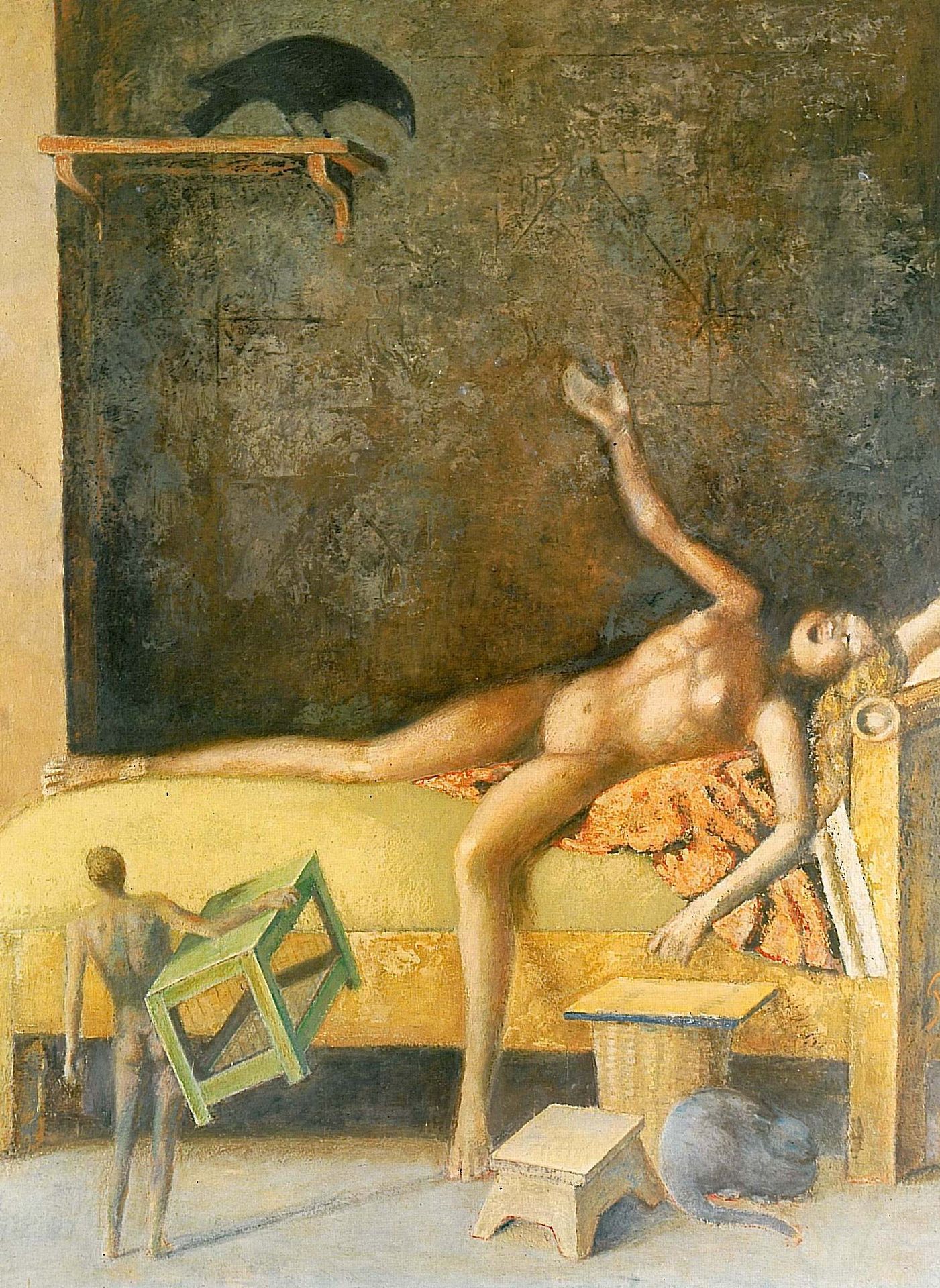 Great composition with corbel by Balthus