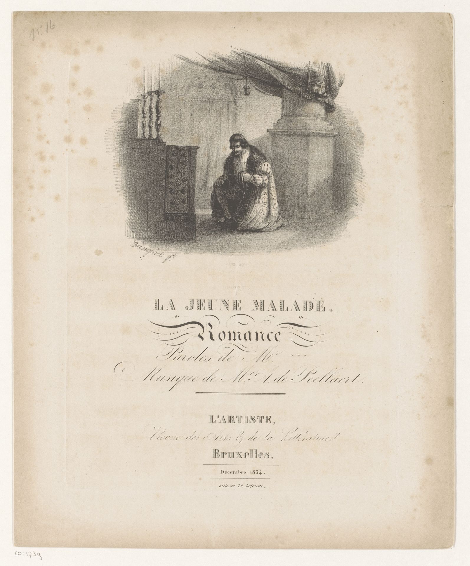 Geknielde man voor een altaar by Charles Baugniet