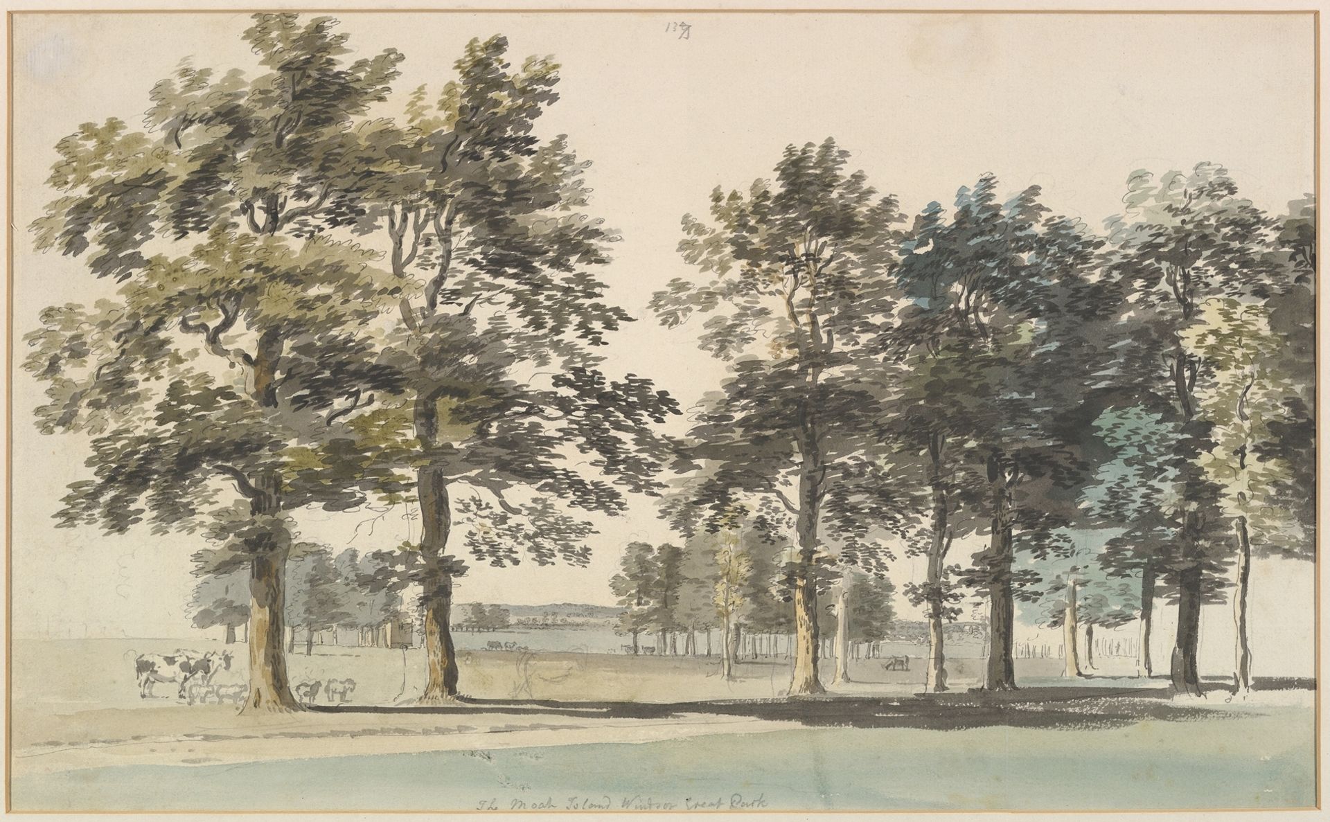 The Moat Island, Windsor Great Park by Thomas Sandby