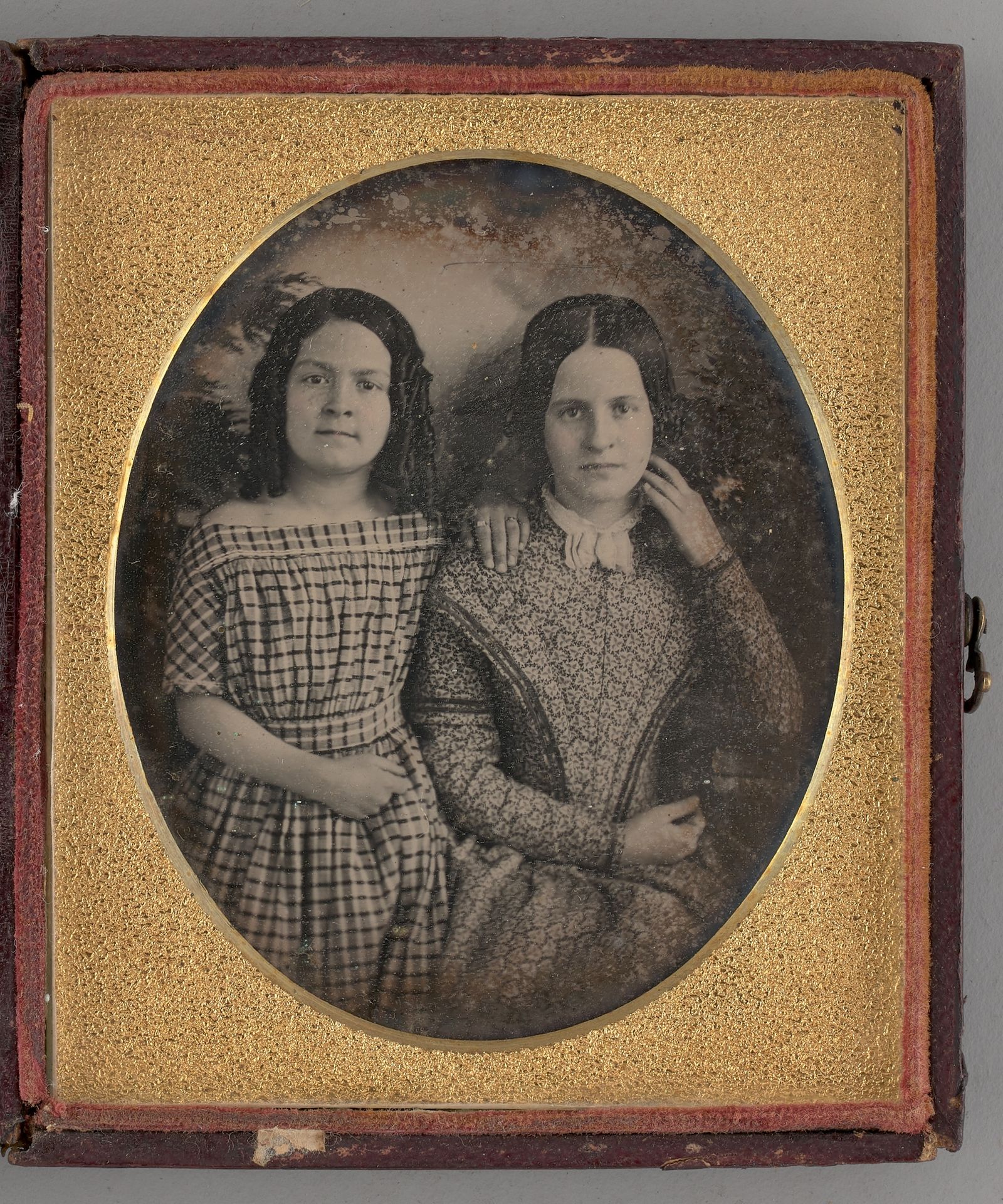 Untitled (Portrait of Two Girls) by Anonymous