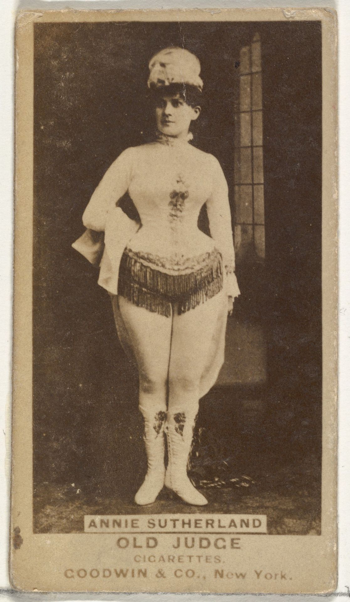 Annie Sutherland, from the Actors and Actresses series (N171) for Old Judge Cigarettes by Goodwin & Company
