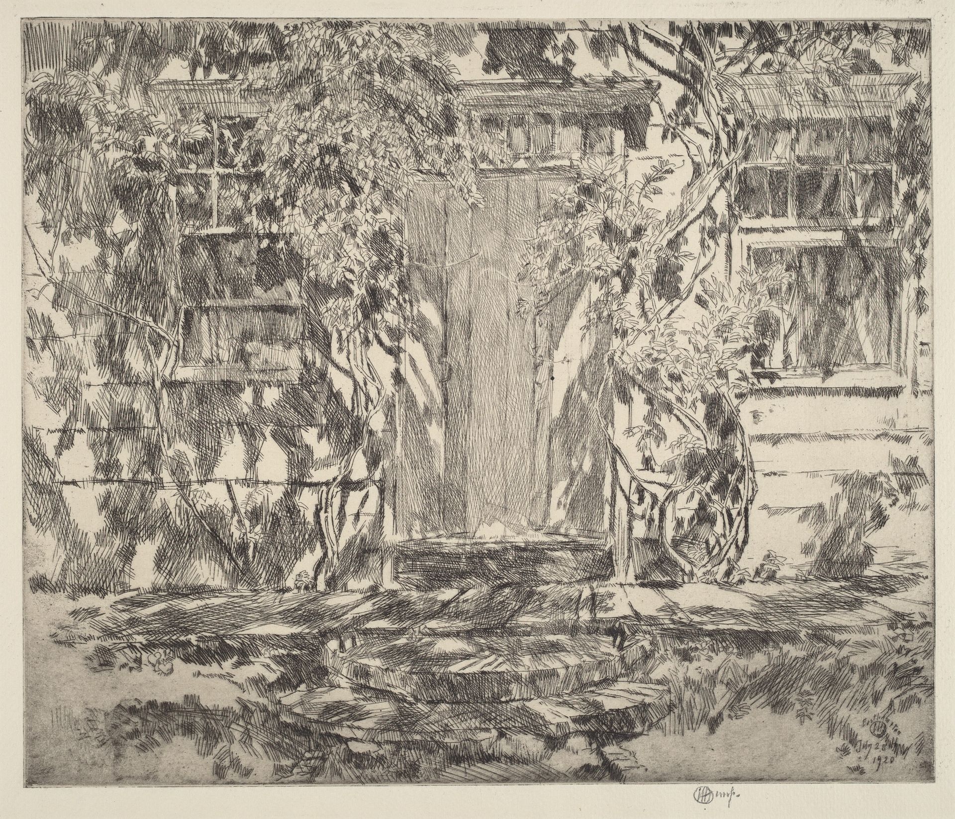 Old Doorway, Easthampton by Childe Hassam