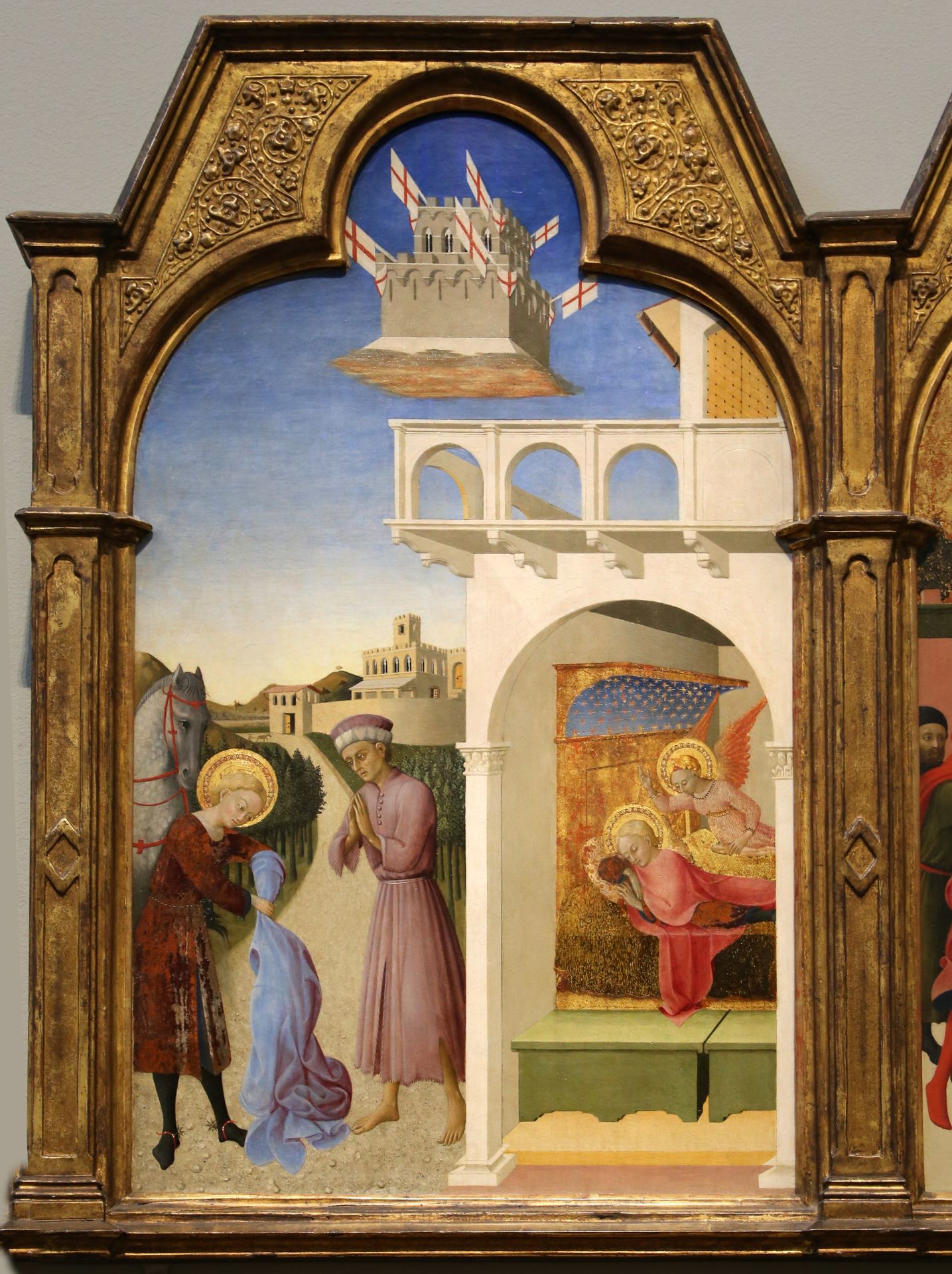 Polittico di Sansepolcro (detail) by Il Sassetta (Stefano di Giovanni)