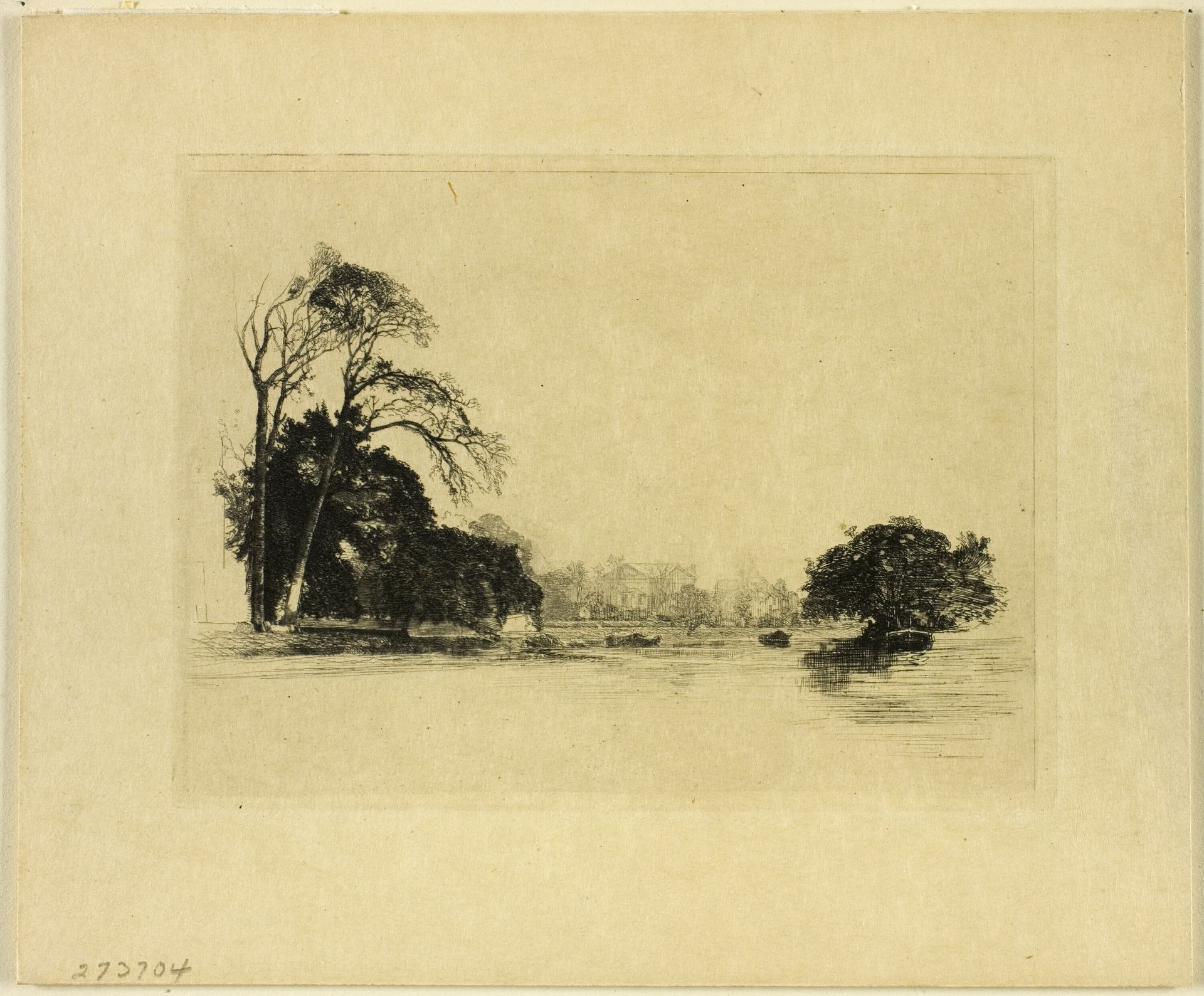 Banks of the Thames Near London by Maxime Lalanne