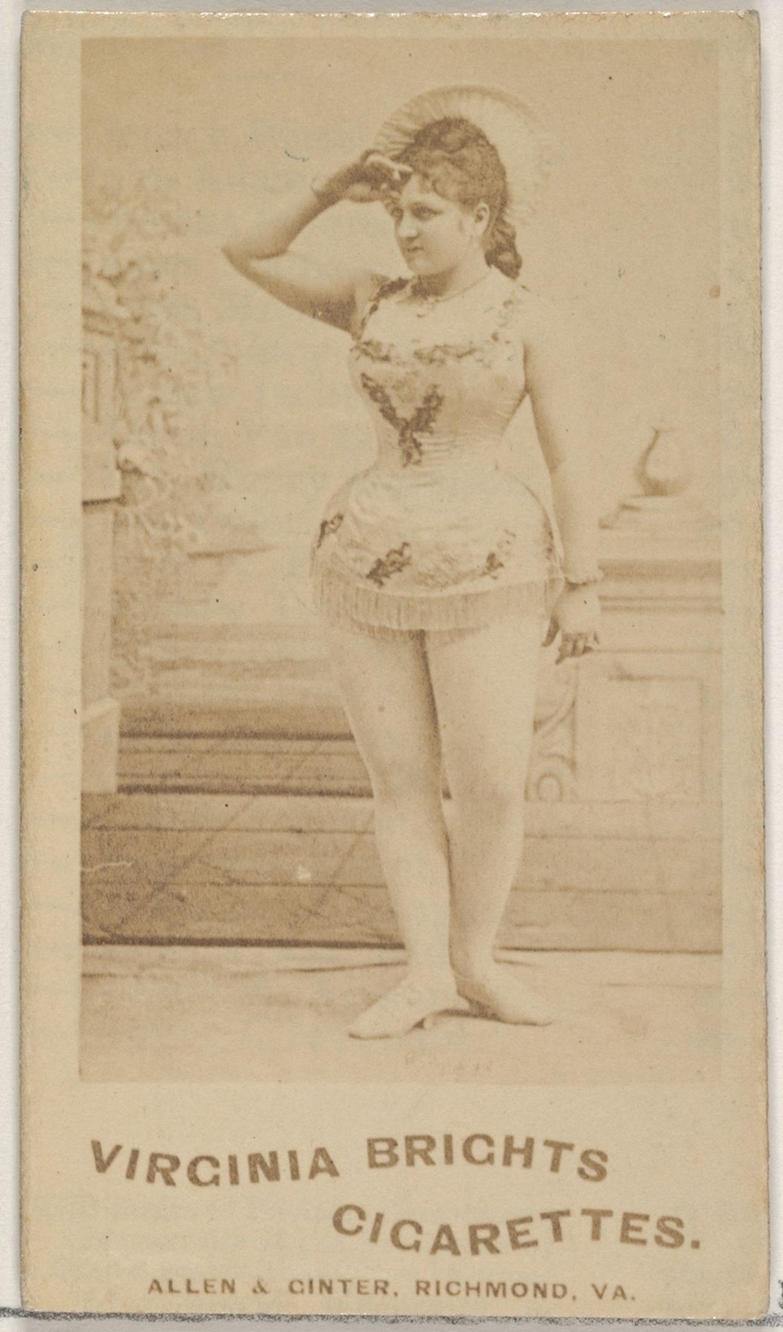 From the Actors and Actresses series (N45, Type 5) for Virginia Brights Cigarettes by Allen & Ginter
