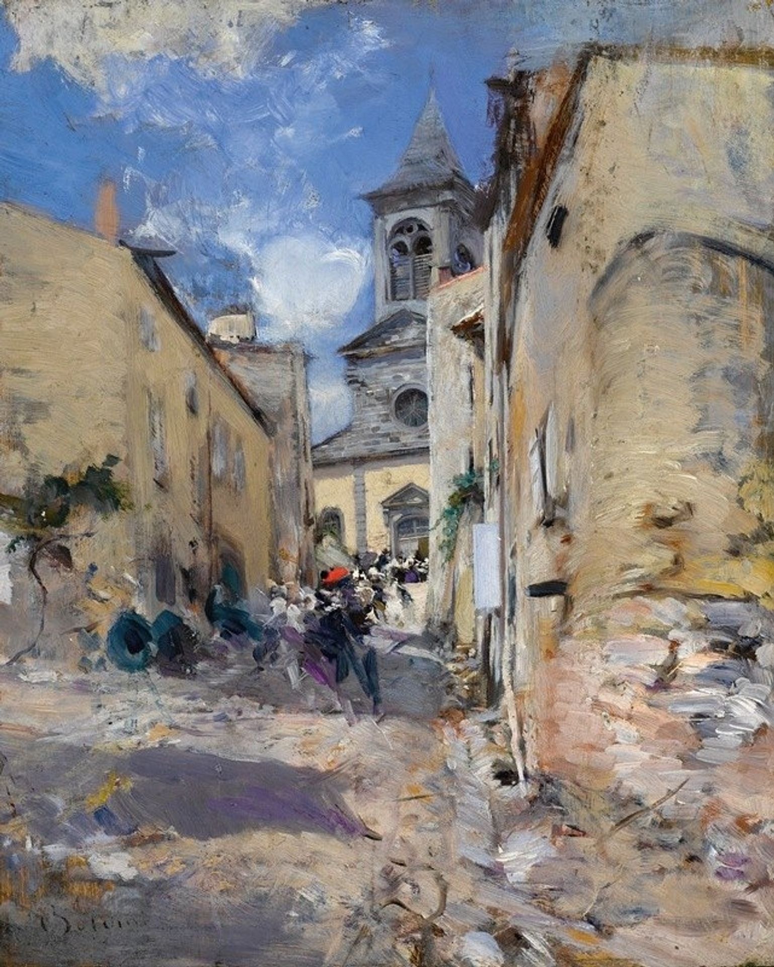 Chiesa Di Paese by Giovanni Boldini