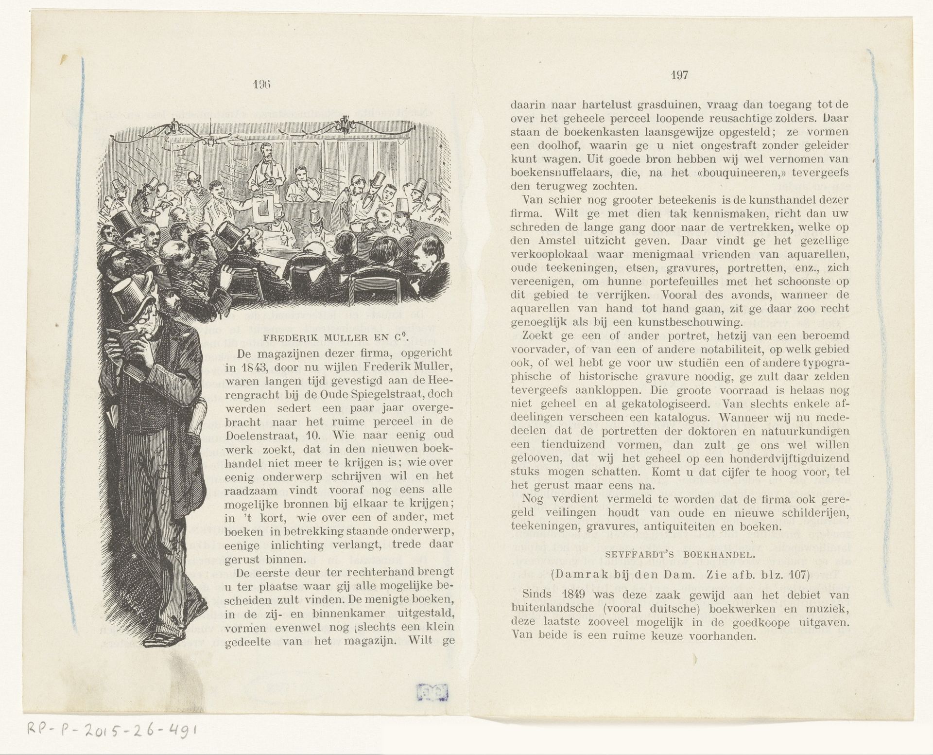 Veiling bij Frederik Muller en Co. by Johannes Walter