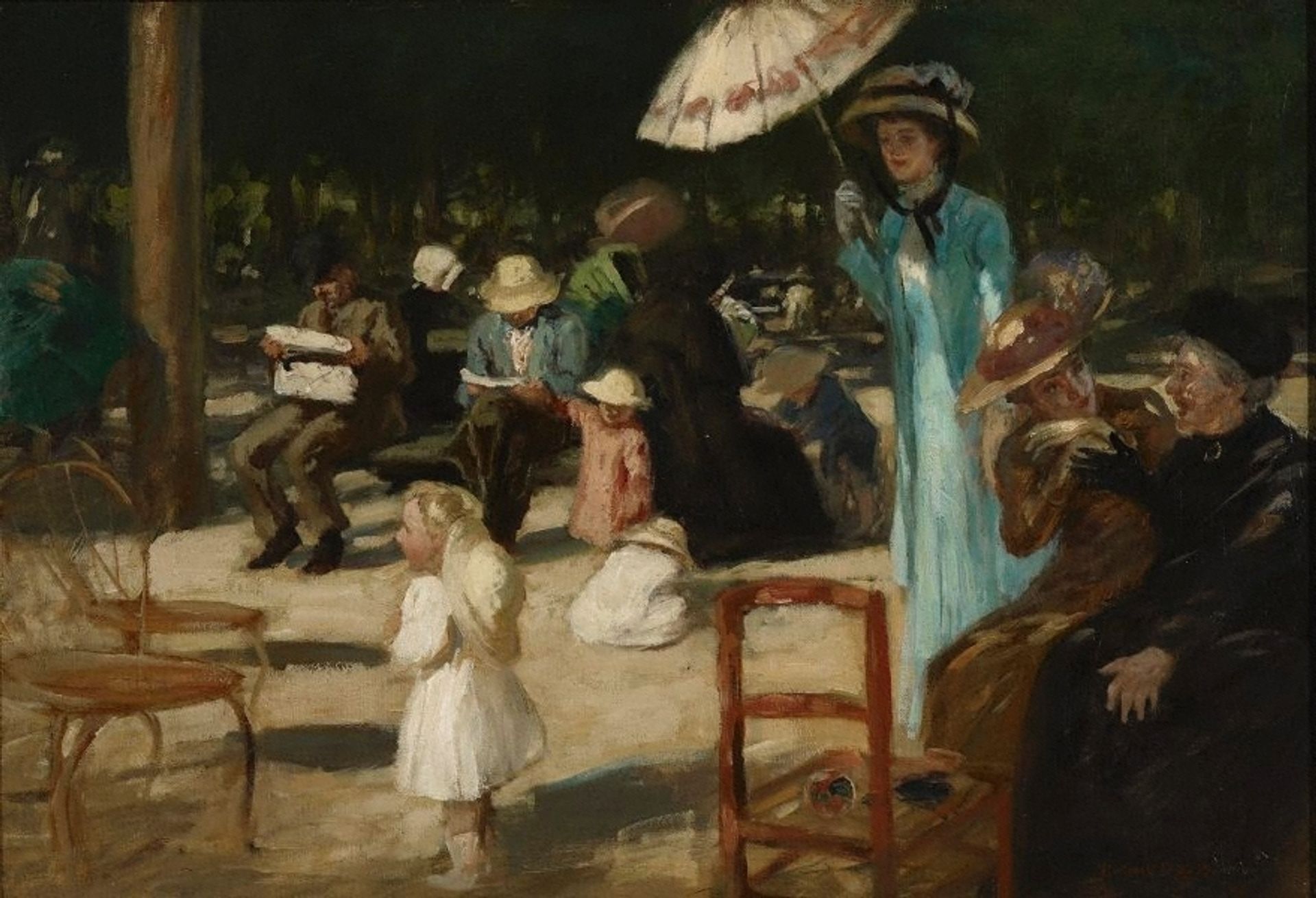 In the Luxembourg gardens by Rupert Bunny