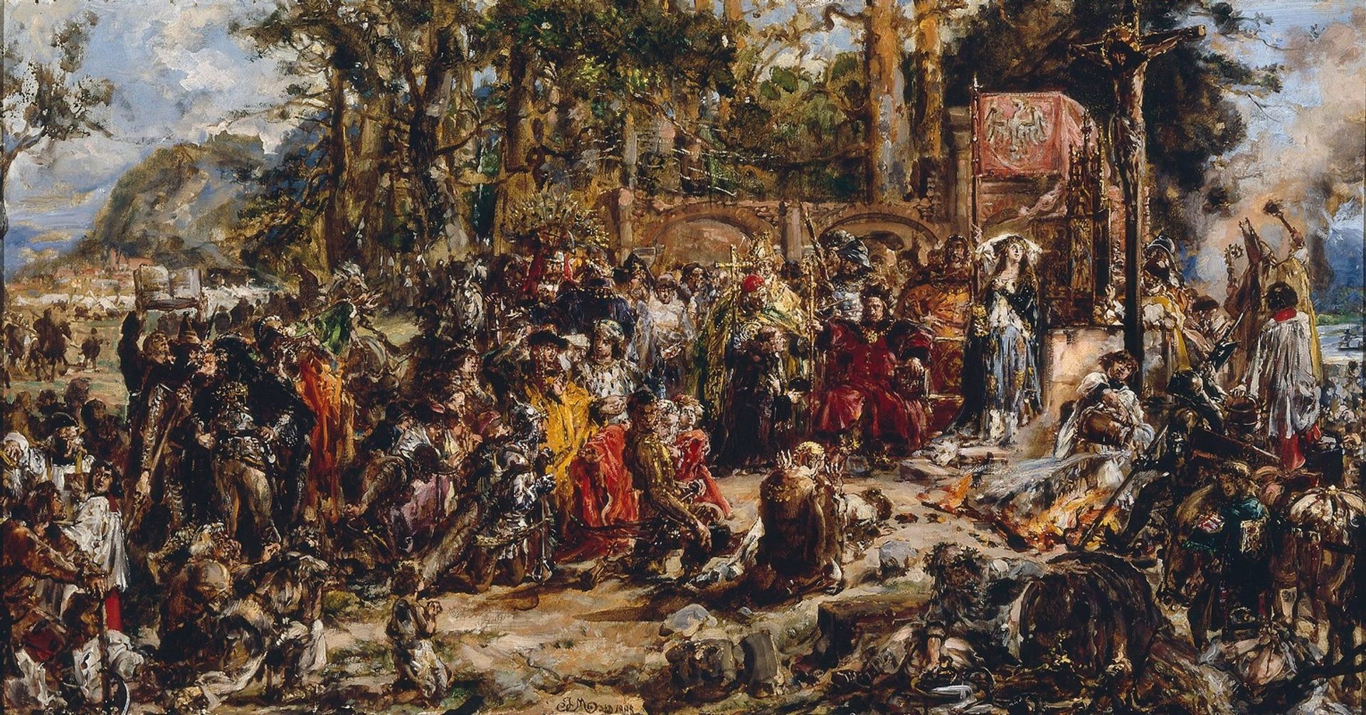 Baptism of Lithuania, from the series “History of Civilization in Poland” by Jan Matejko