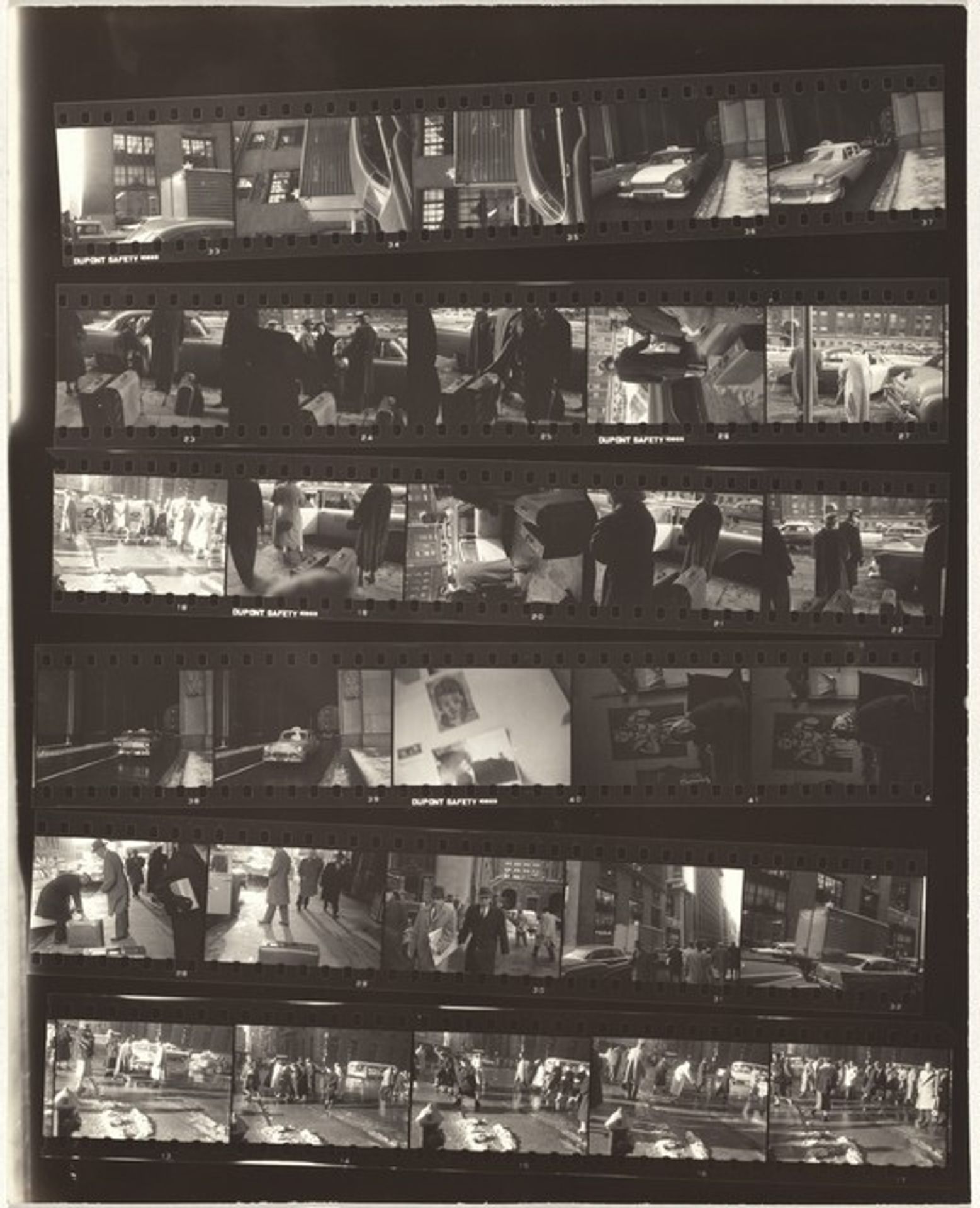 Taxicab at airport--New York City no number by Robert Frank