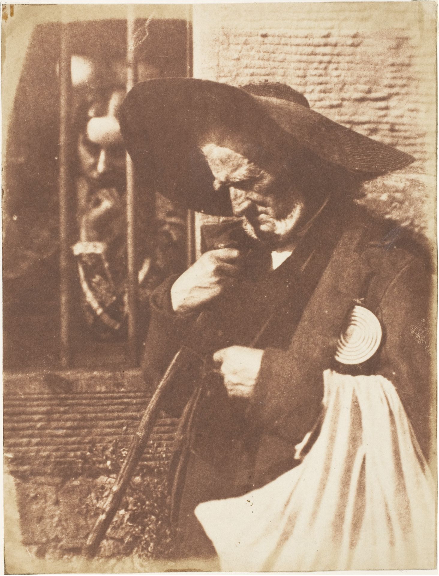 John Henning as Edie Ochiltree from Sir Walter Scott's "The Antiquary" by Hill and Adamson
