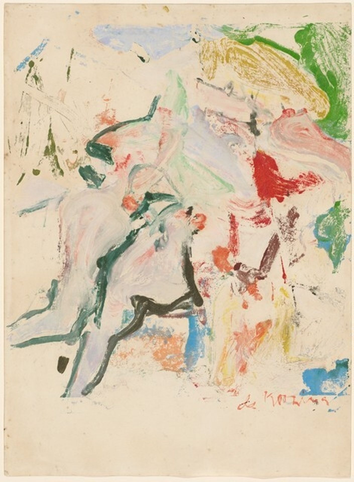 Figure at Barnes Hole by Willem de Kooning